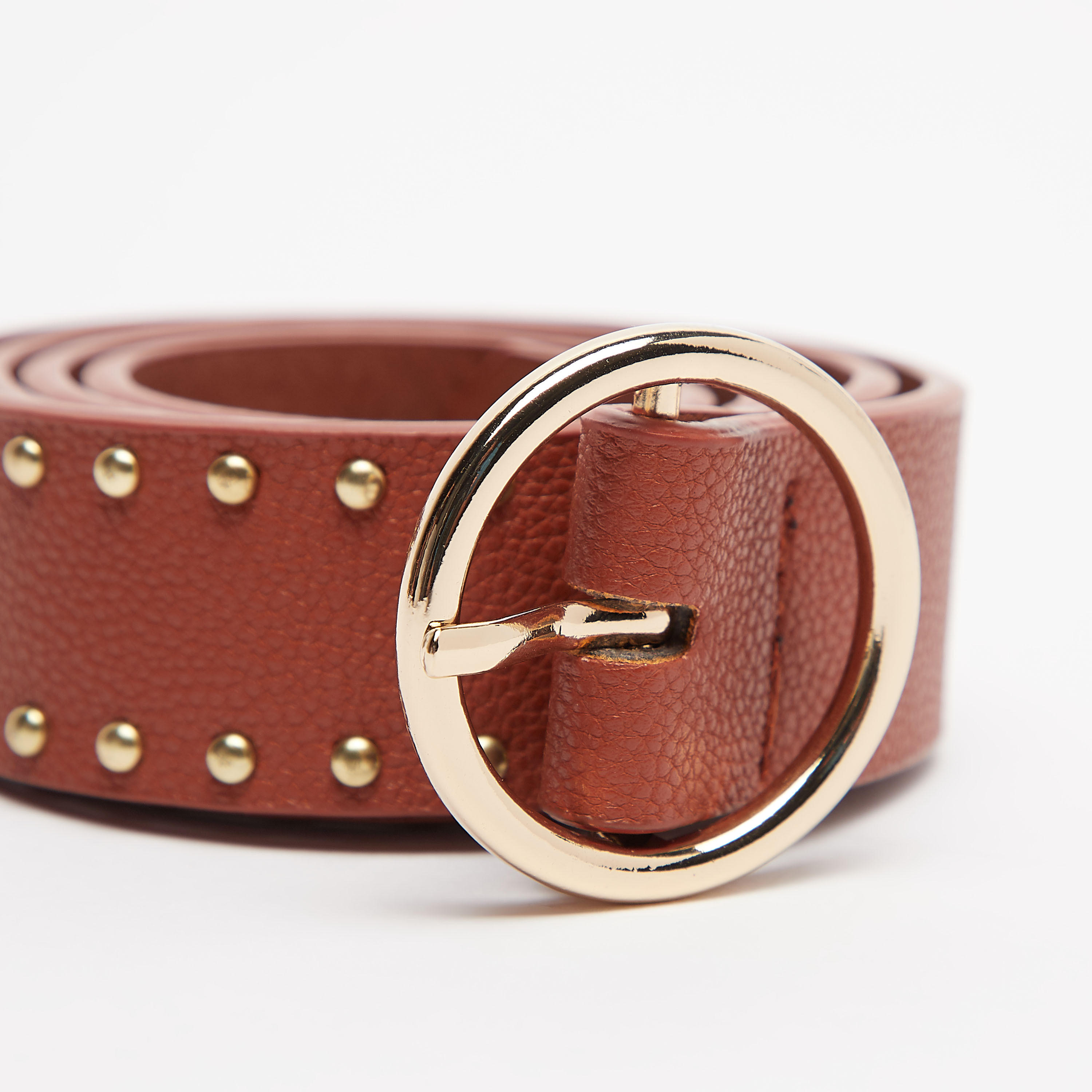 حزام بتفاصيل مزينة وإبزيم بدبوس-women-clothingaccessories-belts-image-3