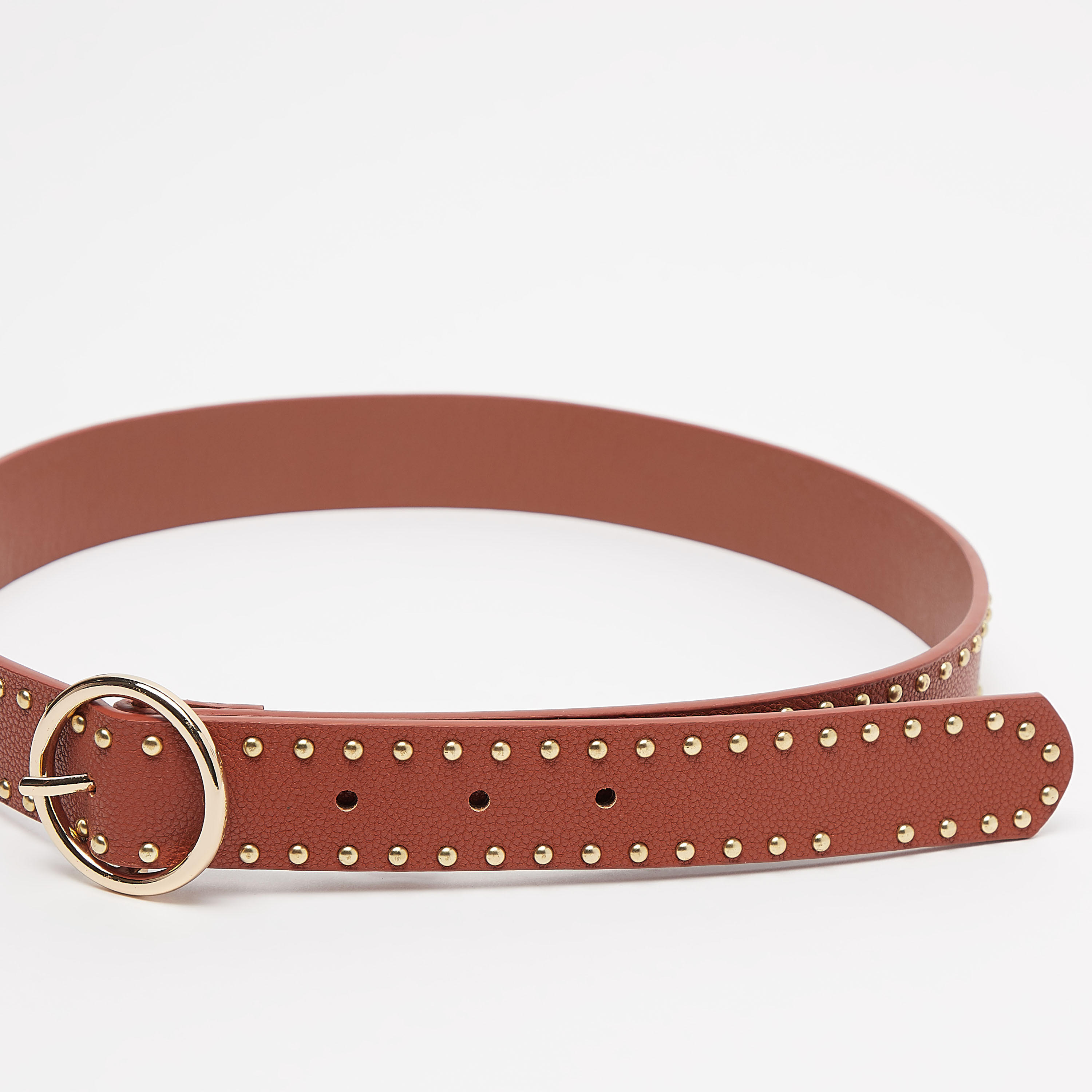 حزام بتفاصيل مزينة وإبزيم بدبوس-women-clothingaccessories-belts-image-5