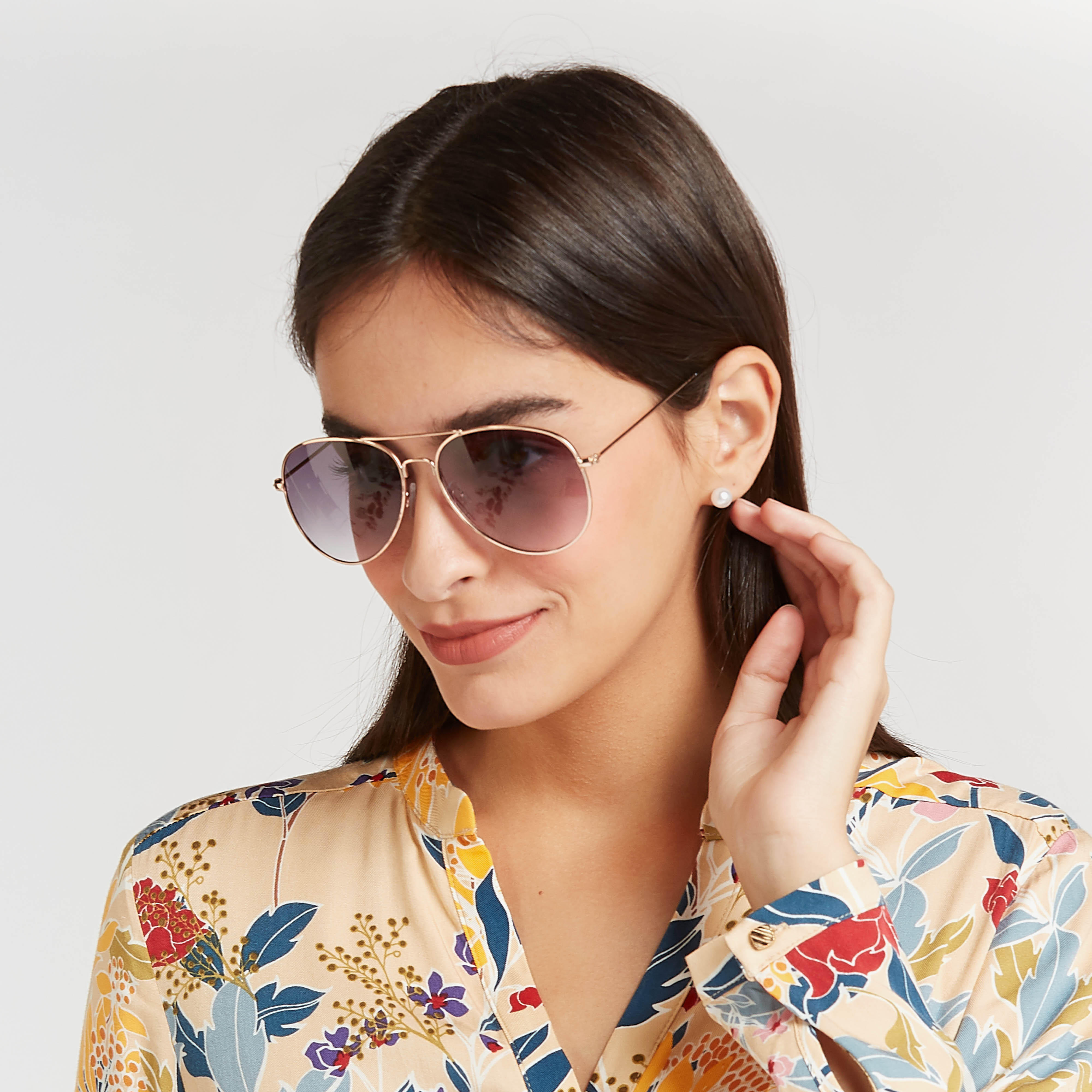 نظّارة شمسية أفياتور بإطار كامل ووسادات أنف-women-sunglasses-image-5