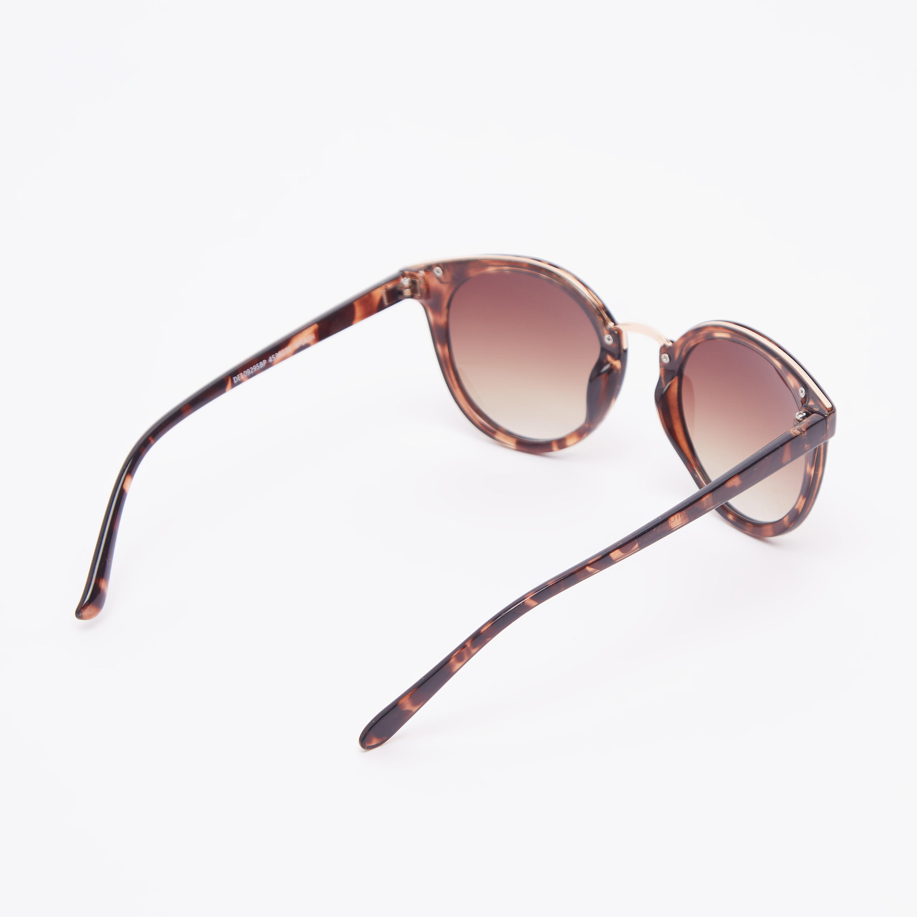 نظّارة شمسية مستديرة بإطار كامل ووسادات أنف و طبعات-women-sunglasses-image-4