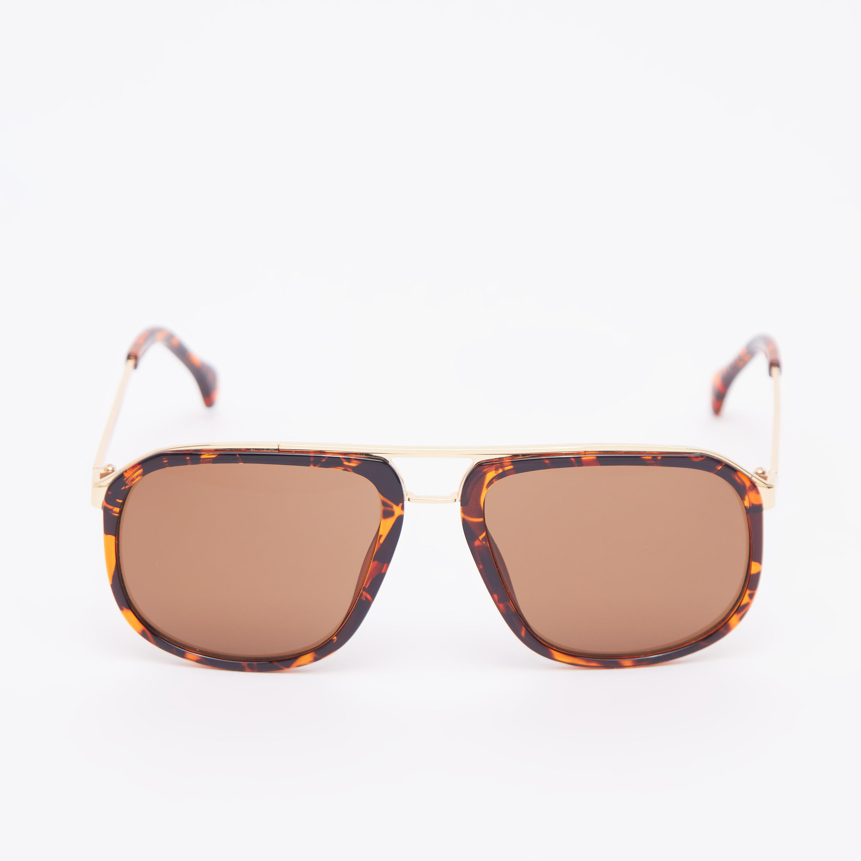 نظّارة شمسية  بإطار كامل ووسادات للأنف وشريط علوي وطبعات-women-sunglasses-image-3