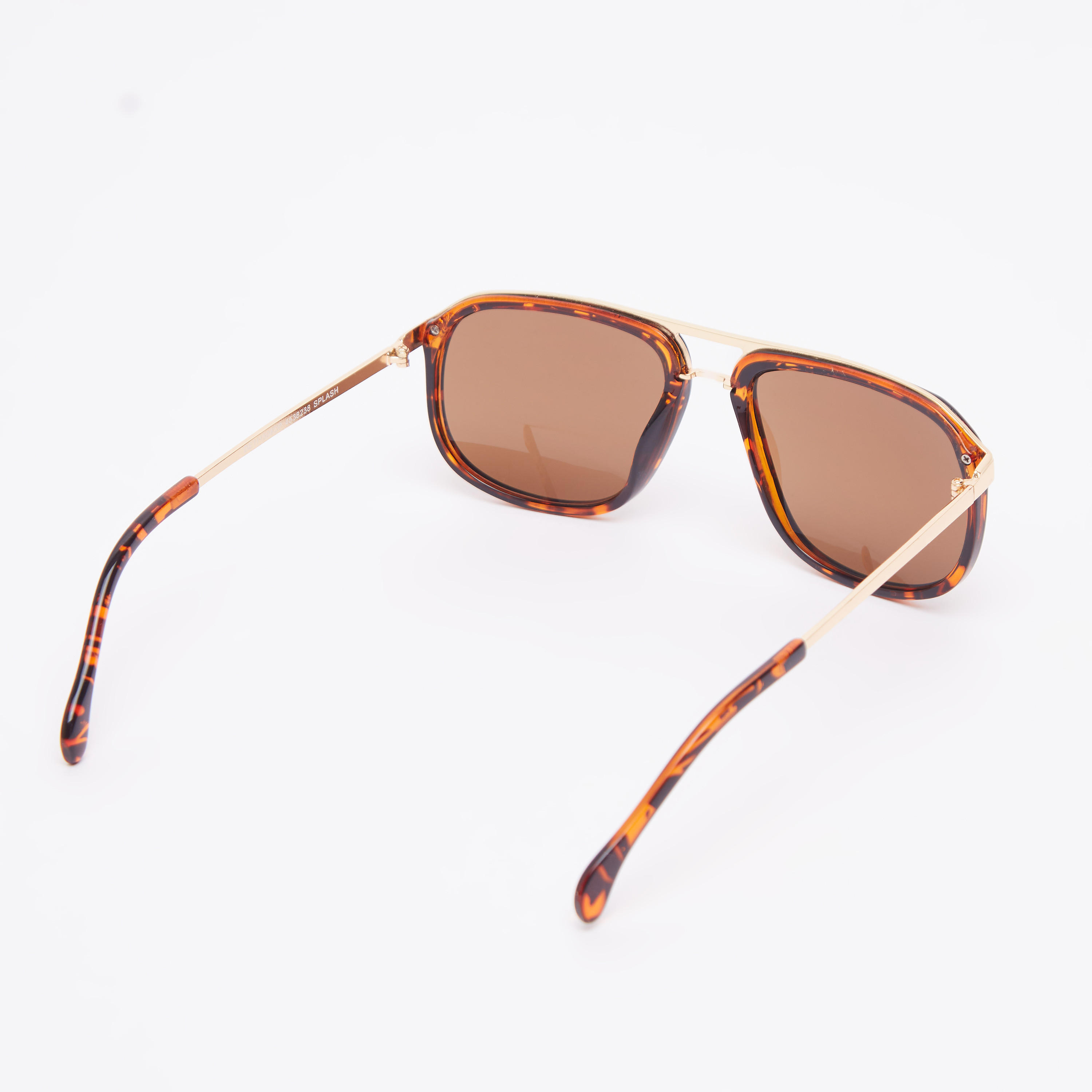 نظّارة شمسية  بإطار كامل ووسادات للأنف وشريط علوي وطبعات-women-sunglasses-image-4