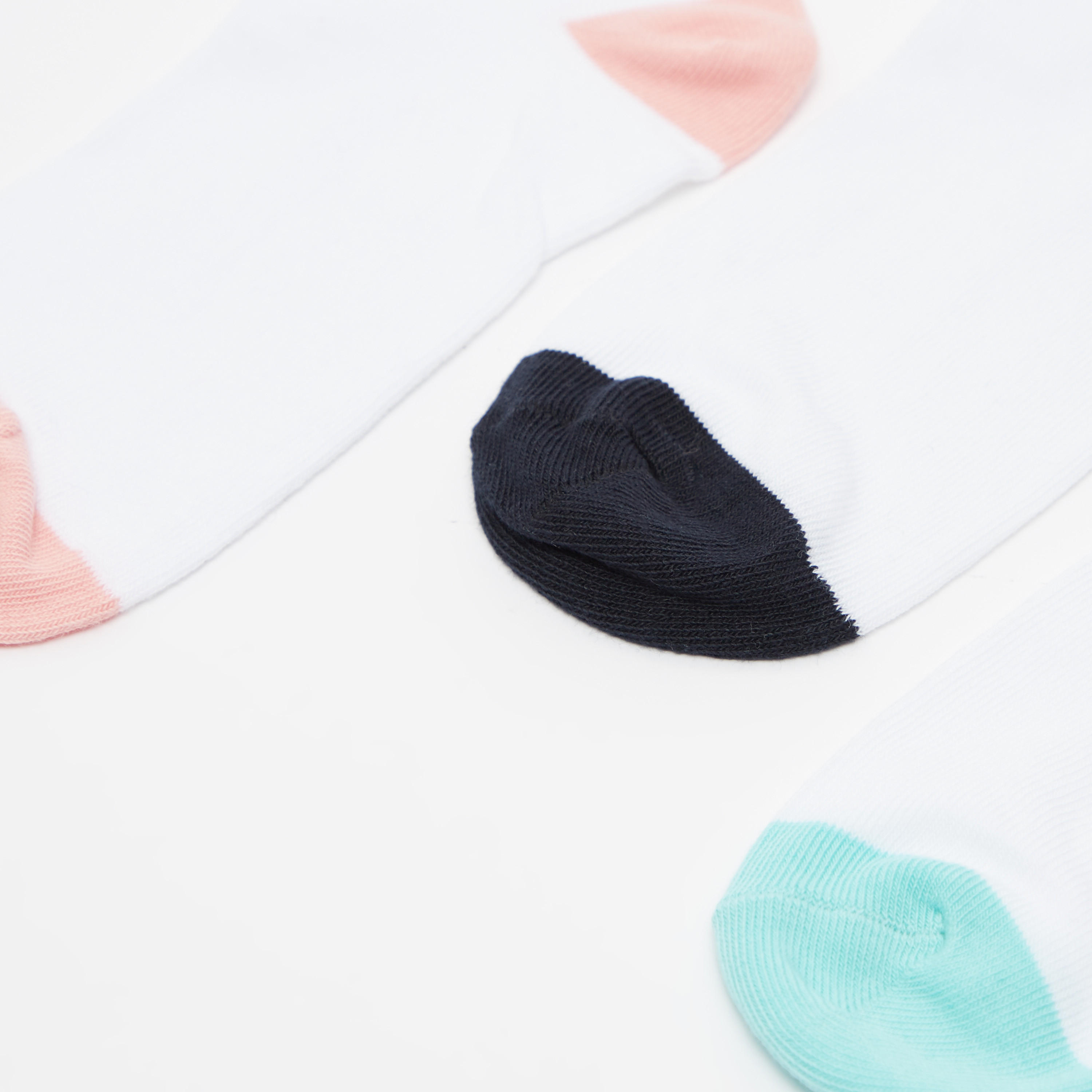 Set of 3 - Assorted Ankle Length Socks with Cuffed Hem-women-socksandstockings-image-2