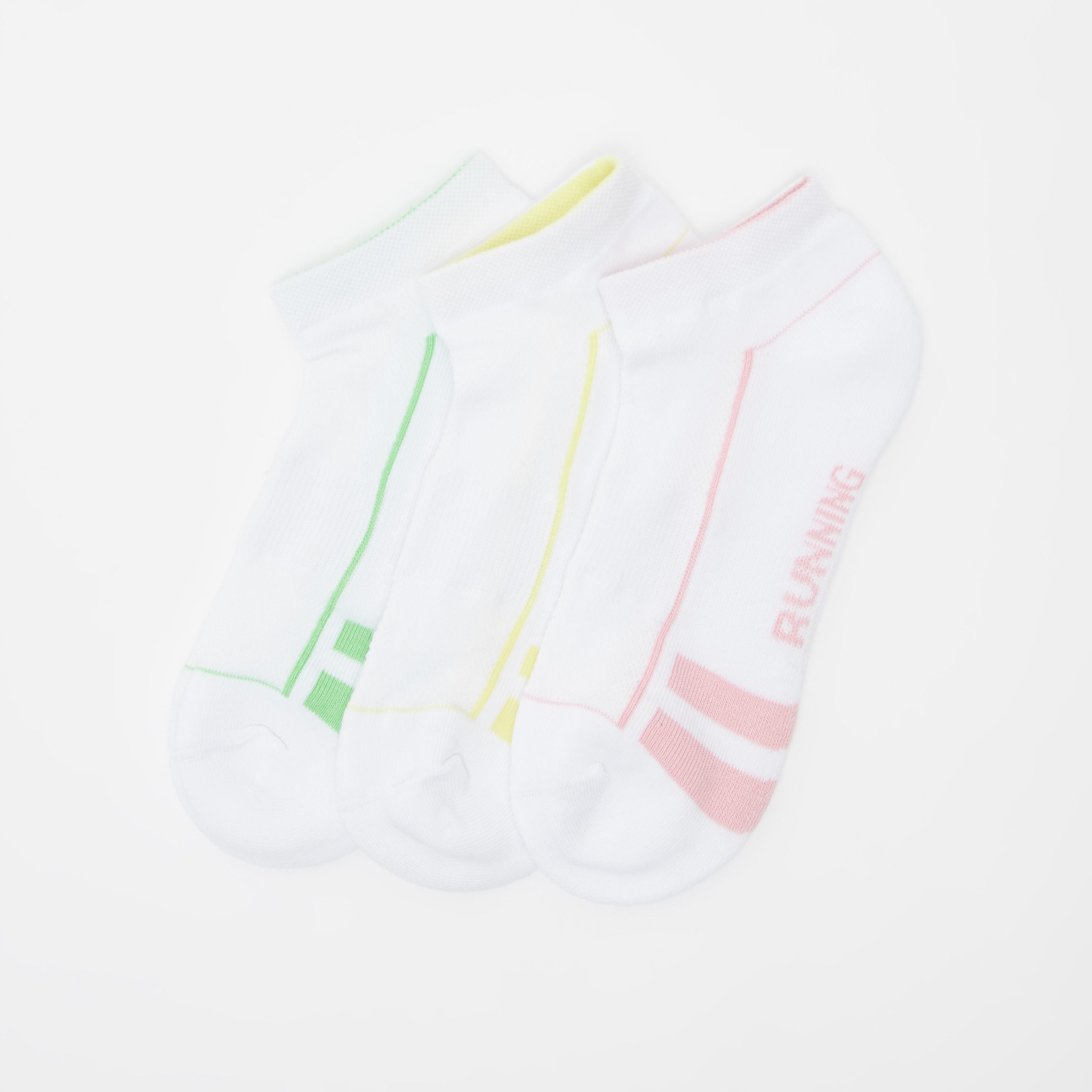 جوارب متنوّعة بطول الكاحل وحواف مطّاطية - طقم من 3 أزواج-women-socksandstockings-image-1
