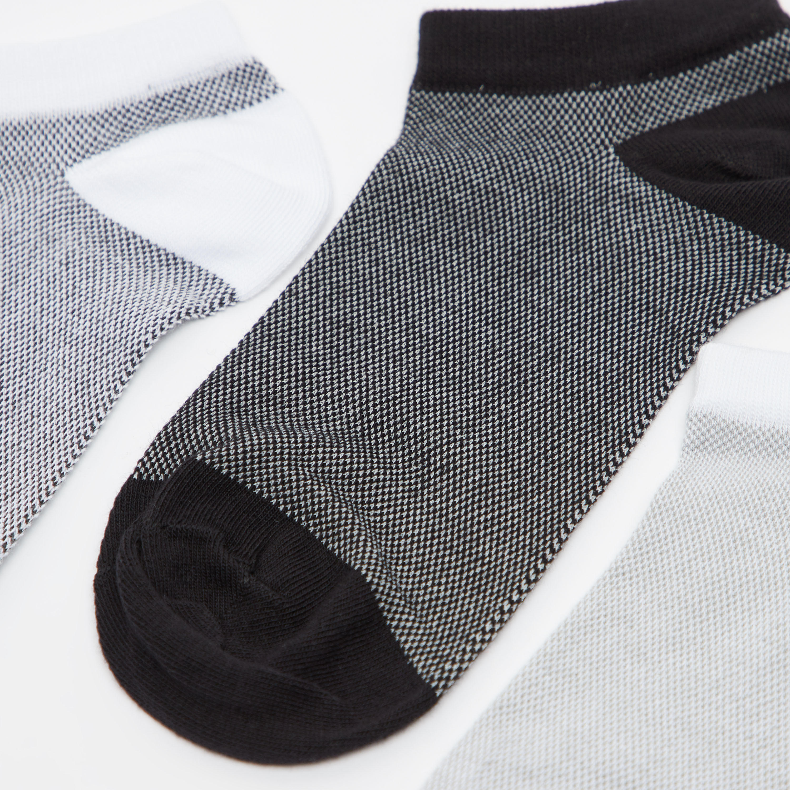 Set of 3 - Assorted Ankle Length Socks with Cuffed Hem-women-socksandstockings-image-2
