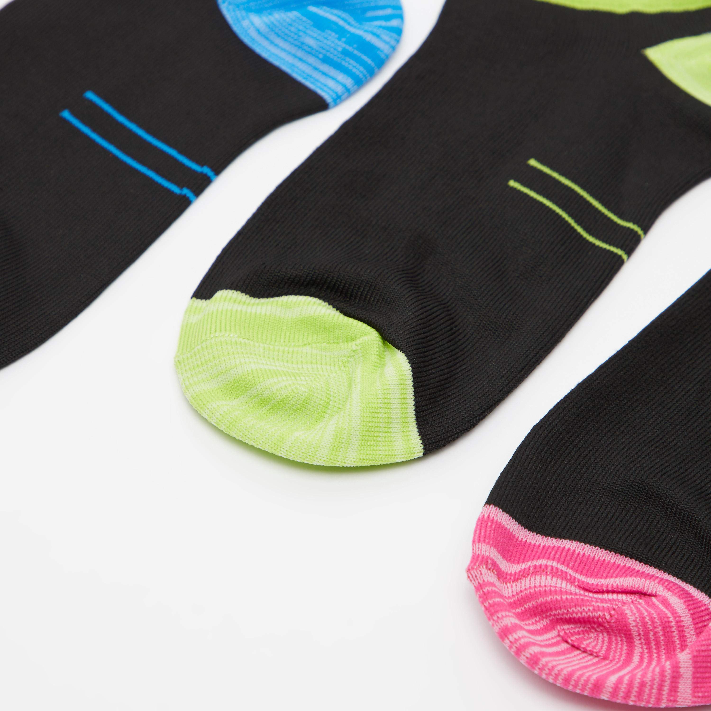 Set of 3 - Assorted Ankle Length Socks with Cuffed Hem-women-socksandstockings-image-2