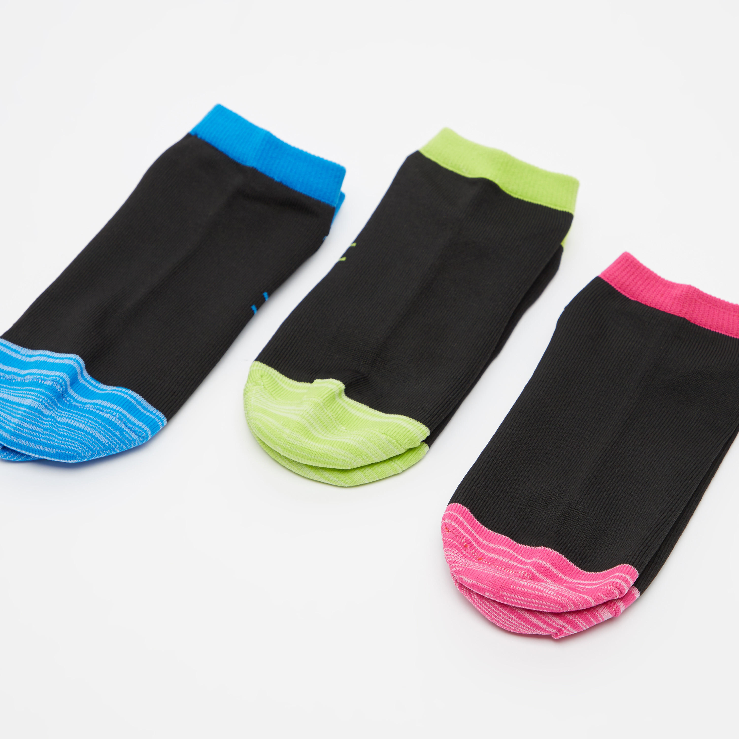 Set of 3 - Assorted Ankle Length Socks with Cuffed Hem-women-socksandstockings-image-3