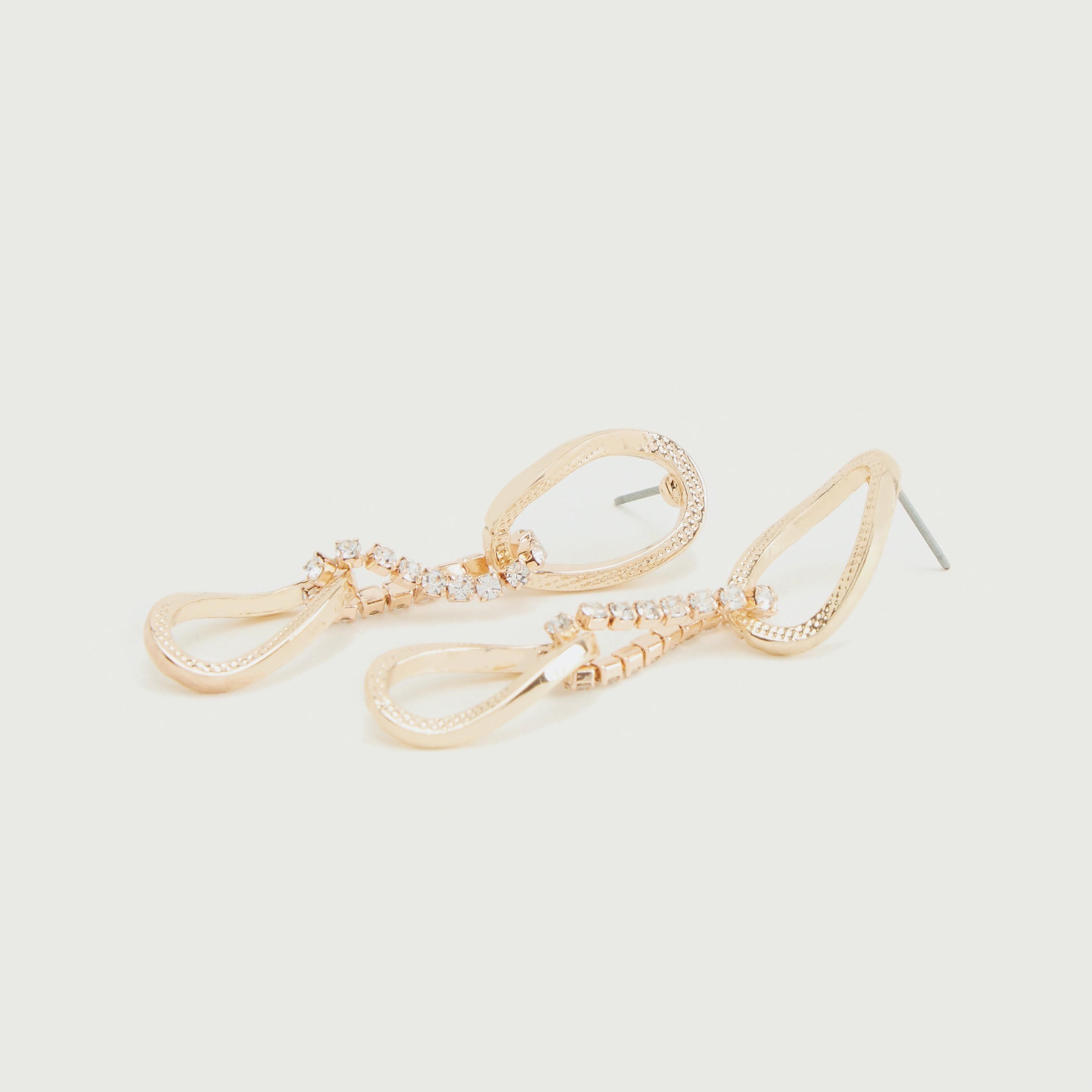 Embellished Dangling Earrings with Pushback Closure-women-watchesandjewellery-jewellery-earrings-image-2