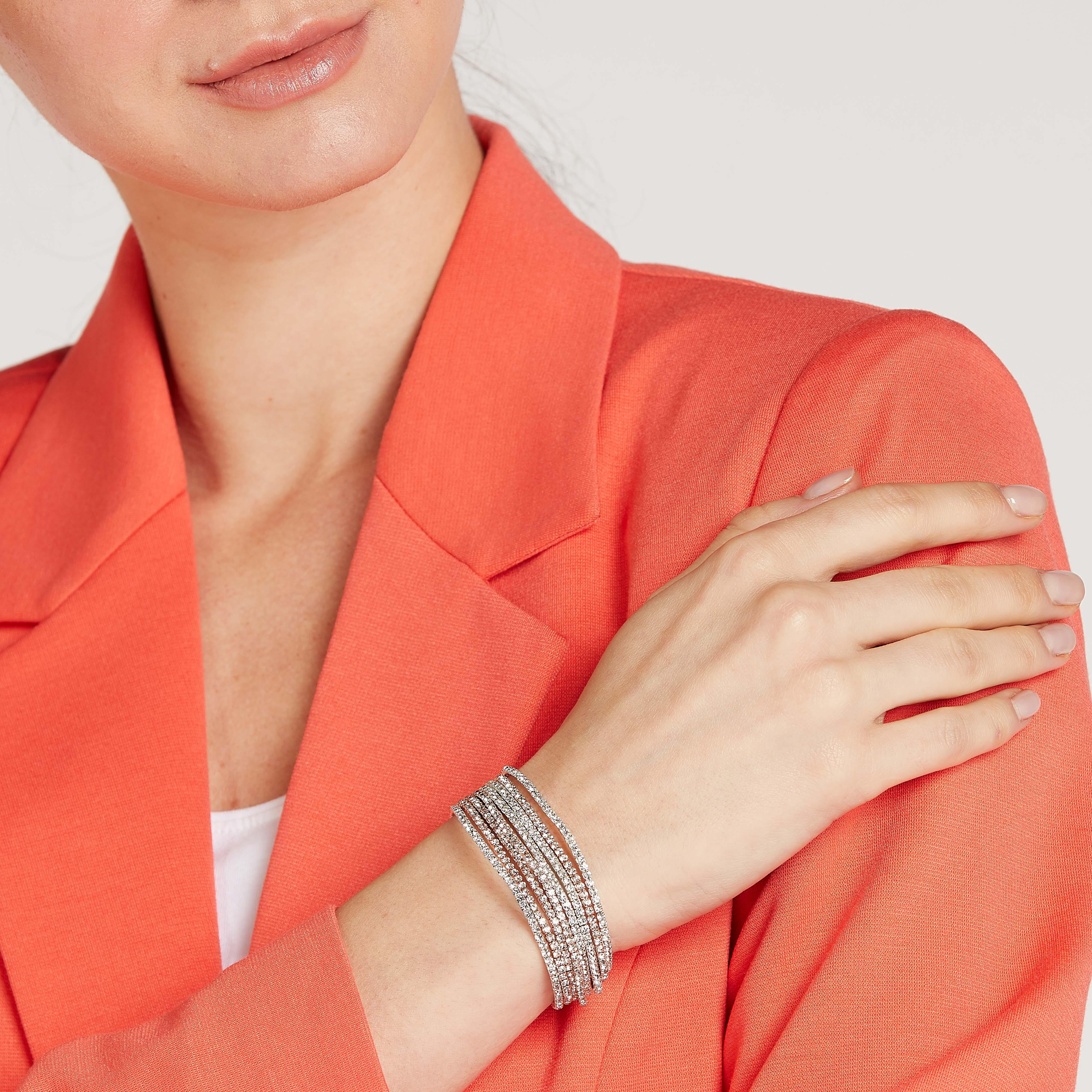 أساور مرصّعة - طقم من 8 قطع-women-watchesandjewellery-jewellery-banglesandbracelets-image-4