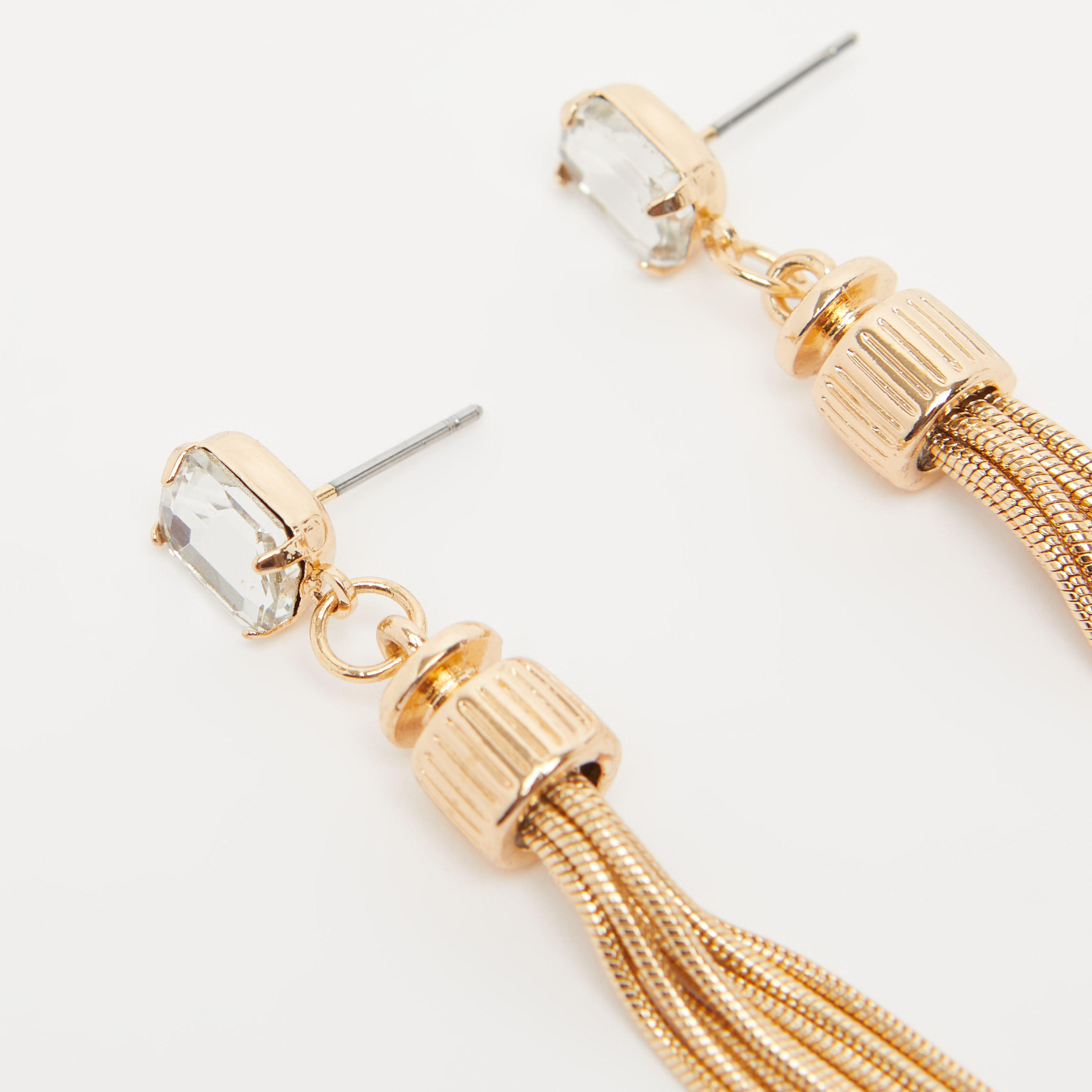 Embellished Dangling Earrings with Pushback Closure-women-watchesandjewellery-jewellery-earrings-image-2