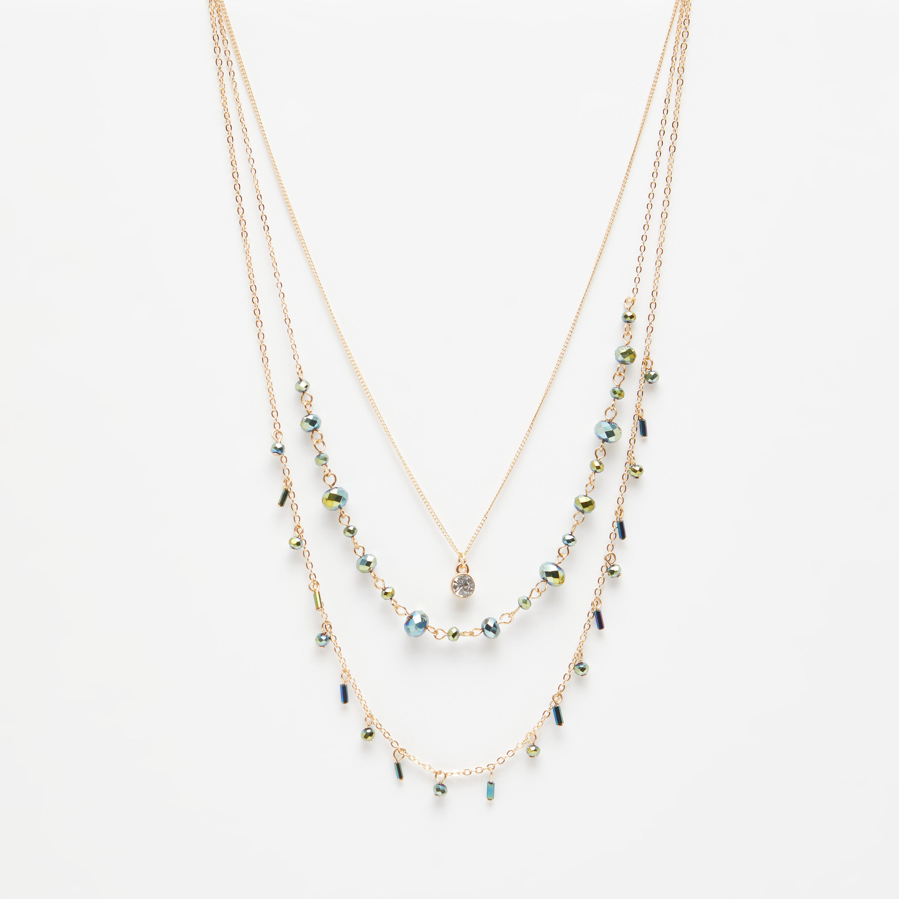 عقد مزيّن متعدّد الطبقات بمشبك إغلاق-women-watchesandjewellery-jewellery-necklacesandpendants-image-1
