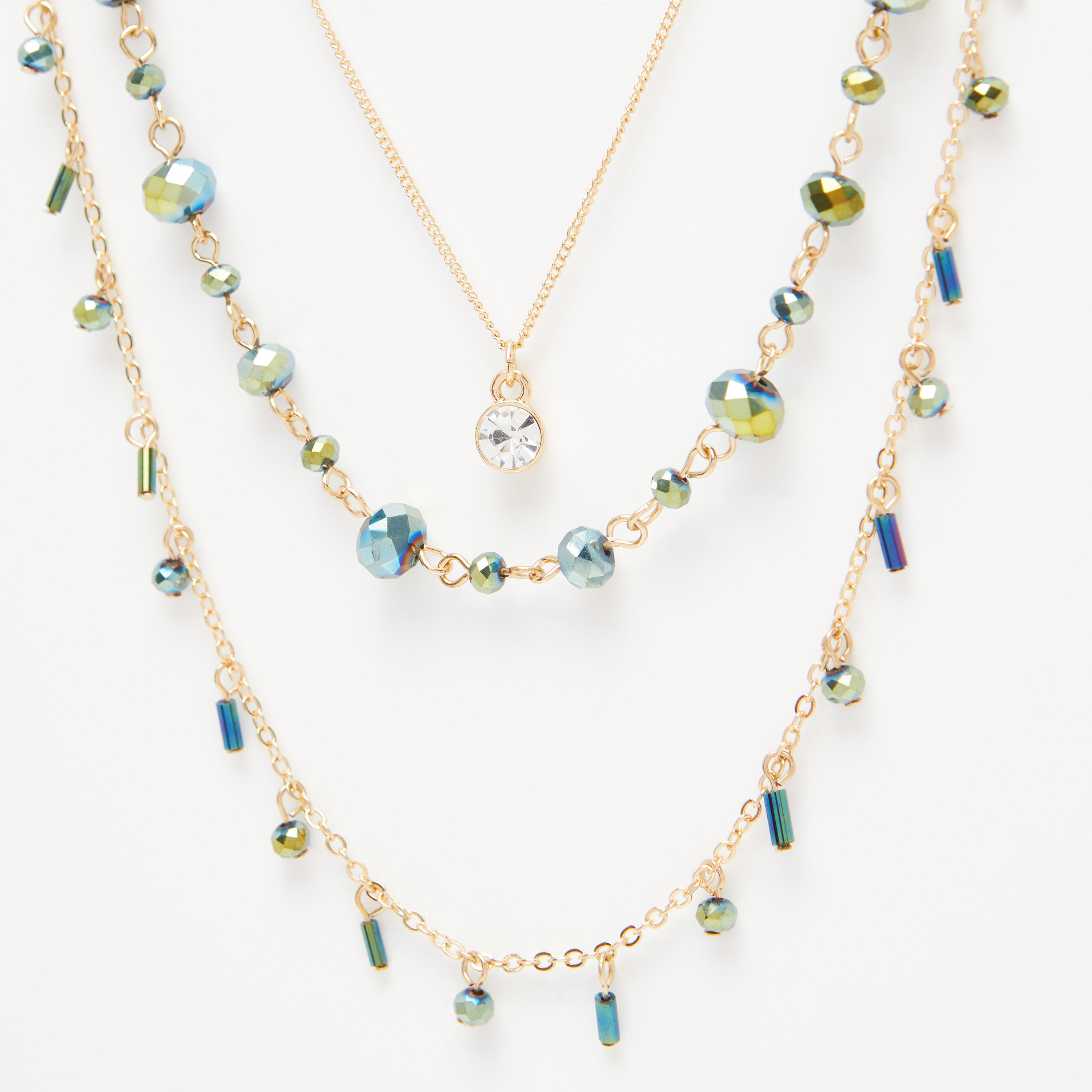 عقد مزيّن متعدّد الطبقات بمشبك إغلاق-women-watchesandjewellery-jewellery-necklacesandpendants-image-3