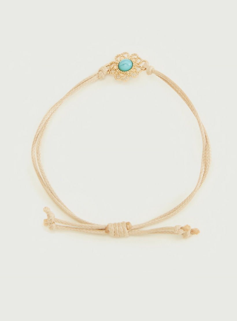 Set of 3 - Embellished Adjustable Anklets-women-watchesandjewellery-jewellery-anklets-image-2