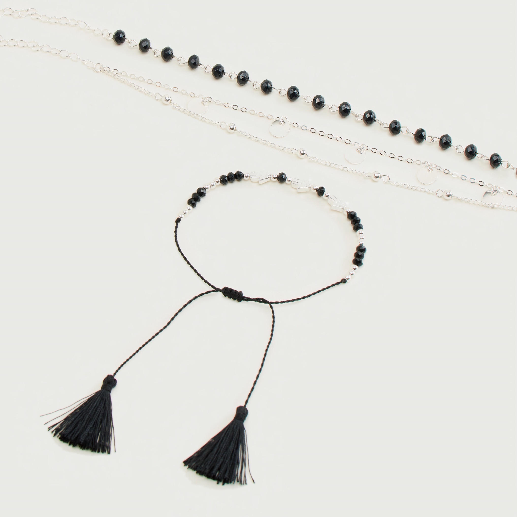 Set of 4 - Embellished Adjustable Bracelet-women-clothingaccessories-novelties-image-1