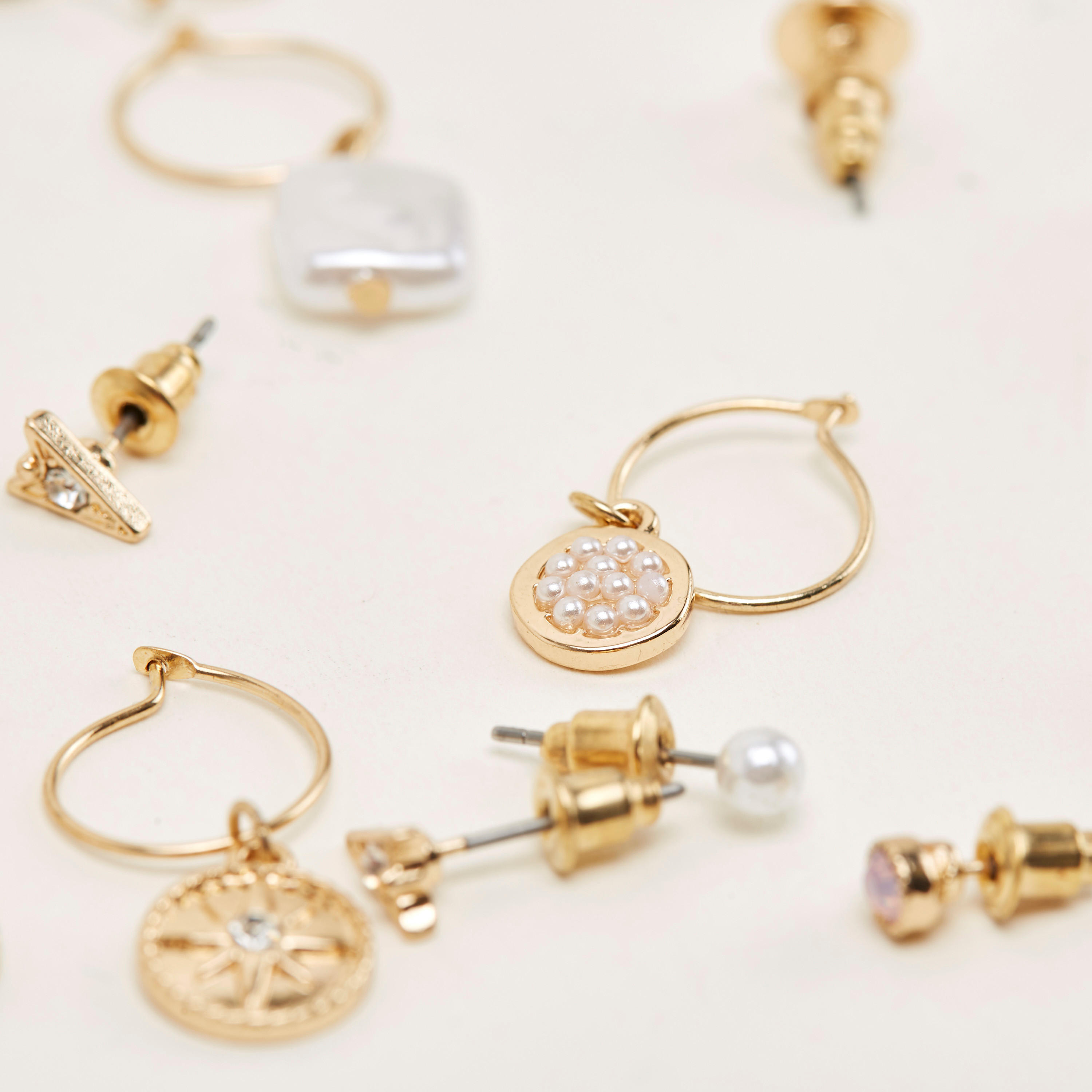 Set of 9 - Assorted Embellished Earrings-women-watchesandjewellery-jewellery-earrings-image-3