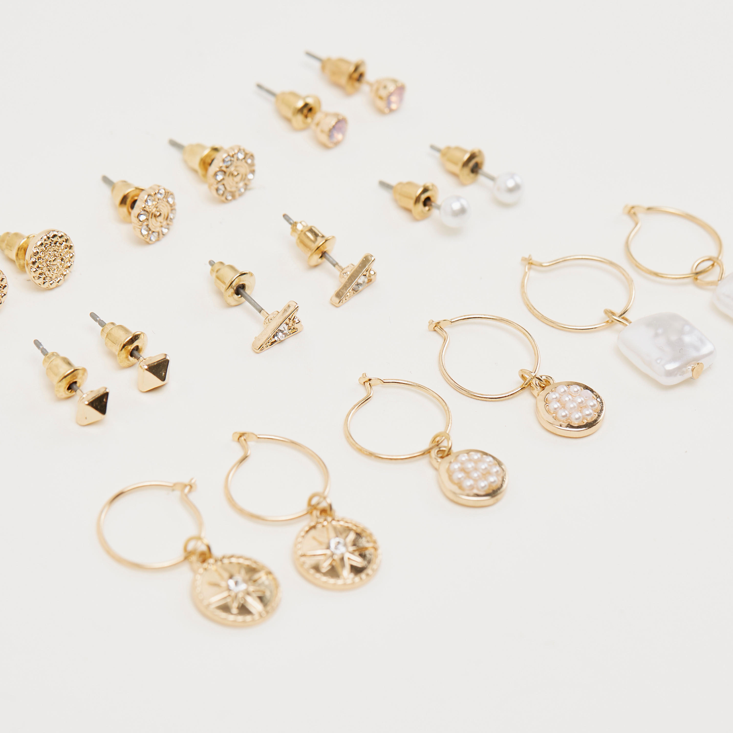 Set of 9 - Assorted Embellished Earrings-women-watchesandjewellery-jewellery-earrings-image-5