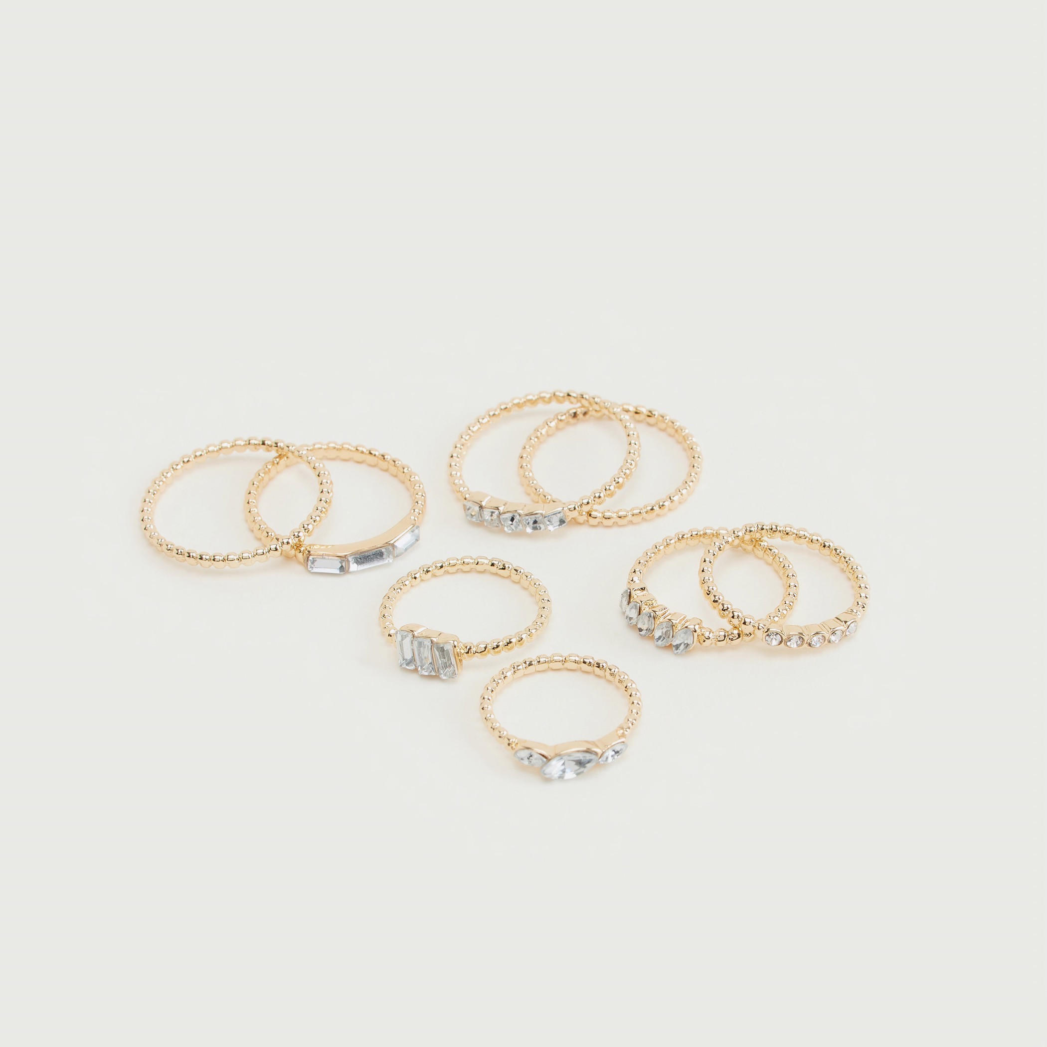 خواتم مزيّنة - طقم من 8 قطع-women-watchesandjewellery-jewellery-rings-image-3
