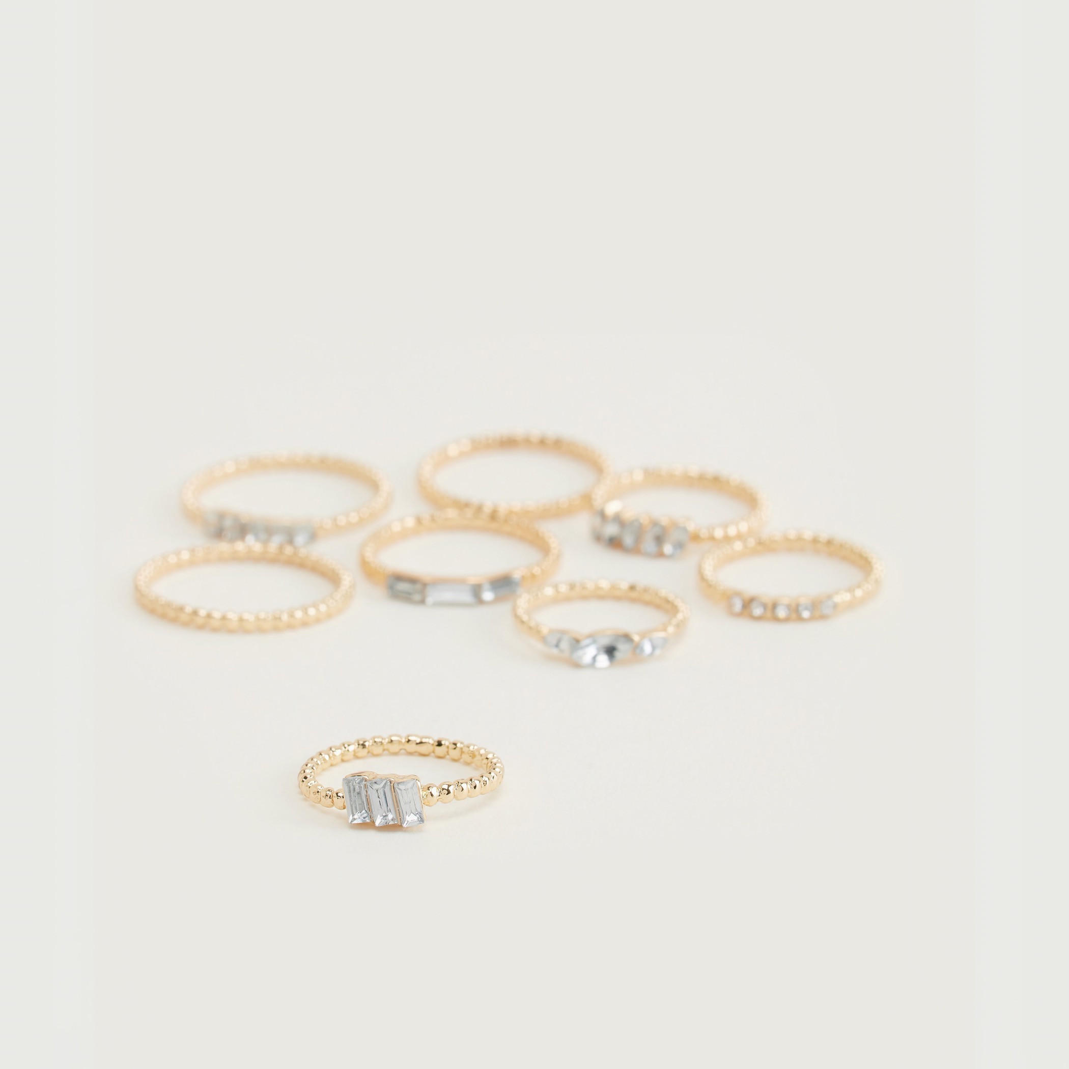 خواتم مزيّنة - طقم من 8 قطع-women-watchesandjewellery-jewellery-rings-image-2