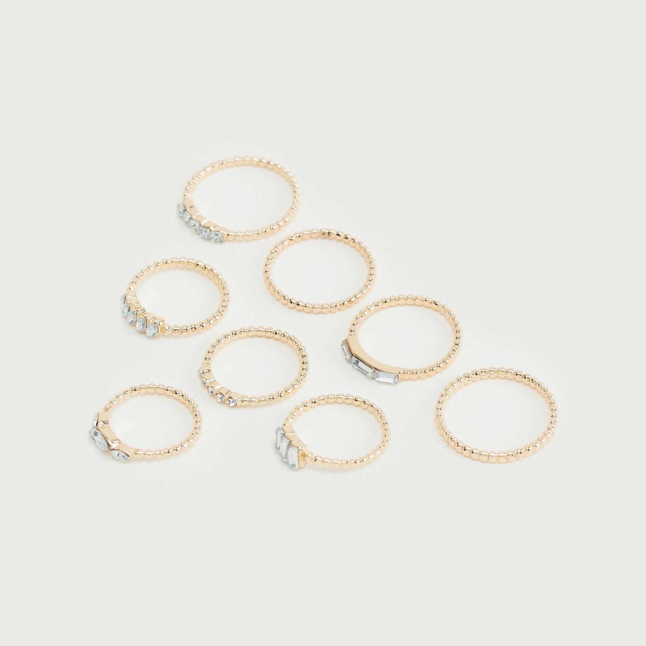 خواتم مزيّنة - طقم من 8 قطع-women-watchesandjewellery-jewellery-rings-image-1