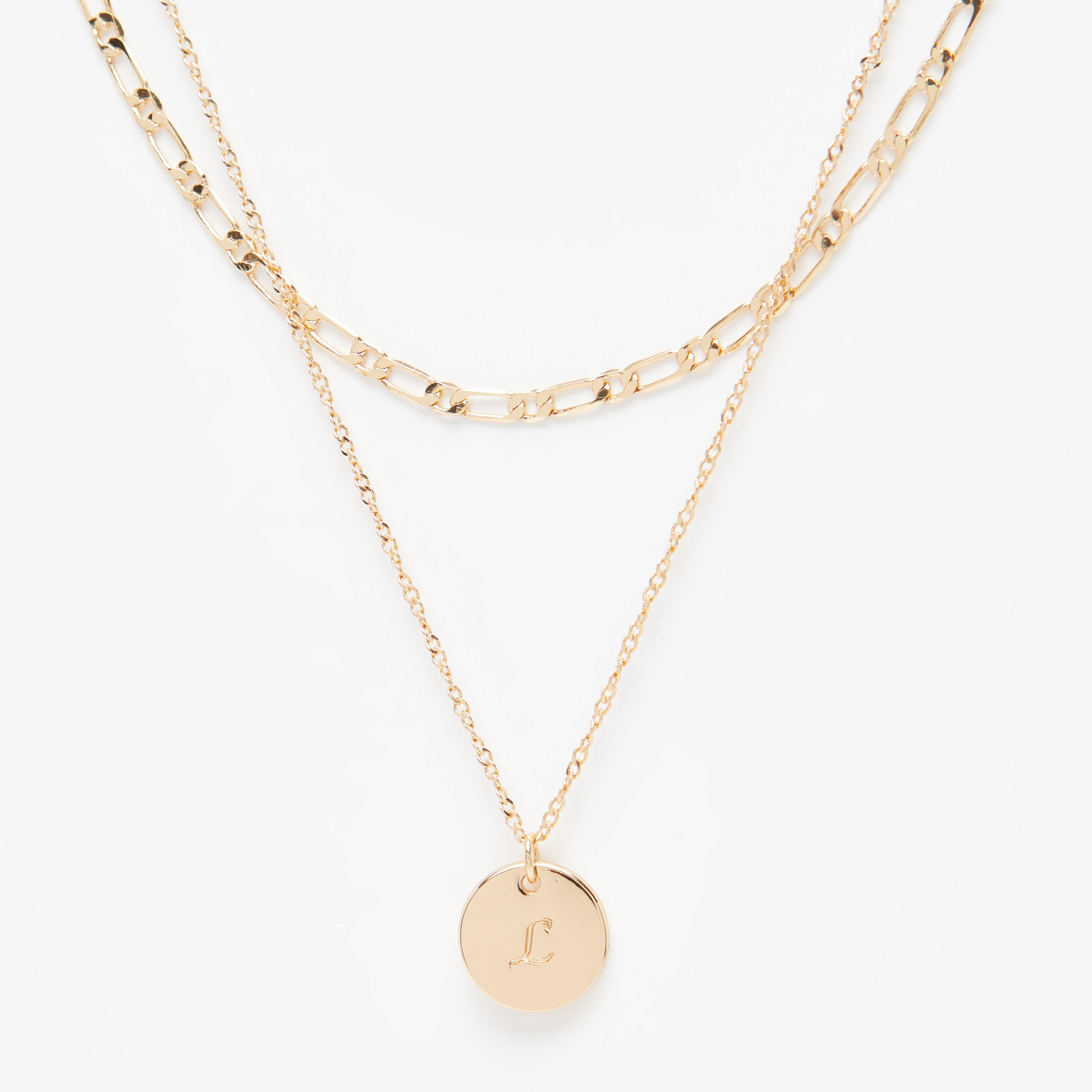 Alphabet Multi-Layer Pendant Necklace - Letter L-women-watchesandjewellery-jewellery-necklacesandpendants-image-3