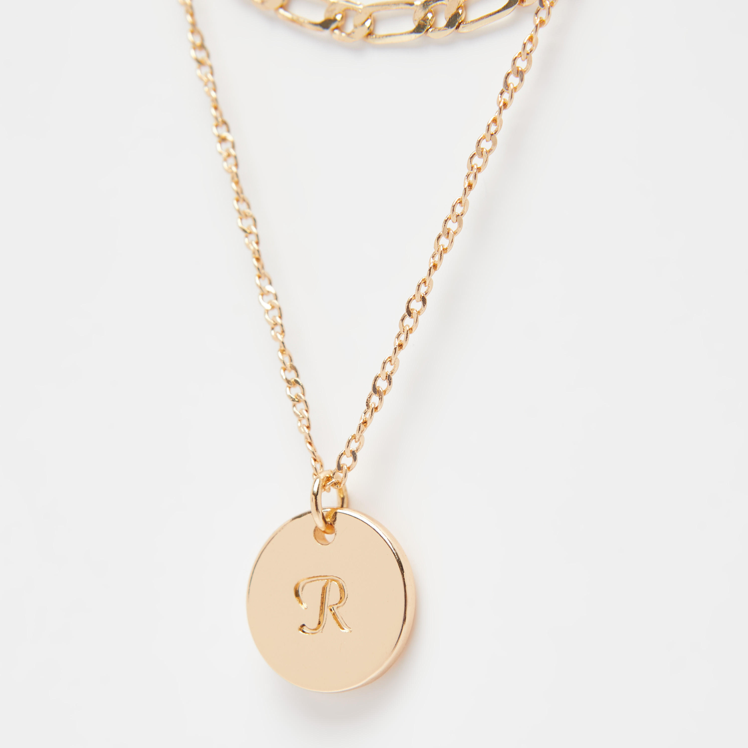 Alphabet Multi-Layer Pendant Necklace - Letter R-women-watchesandjewellery-jewellery-necklacesandpendants-image-3
