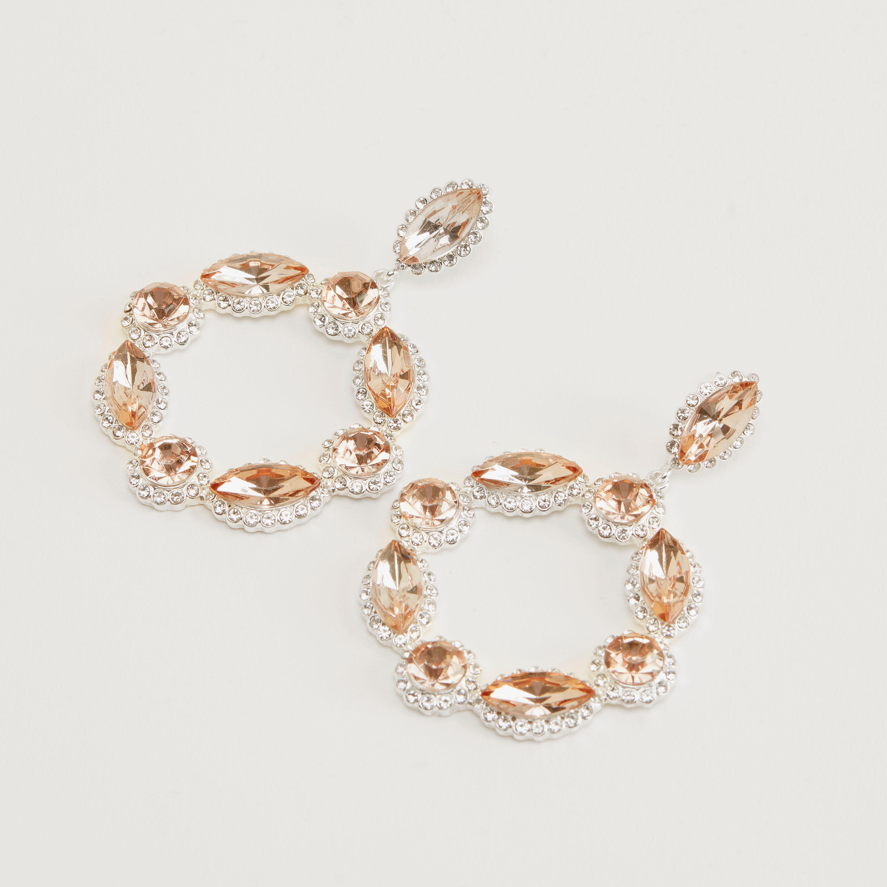 Embellished Dangling Earrings with Pushback Closure-women-watchesandjewellery-jewellery-earrings-image-1