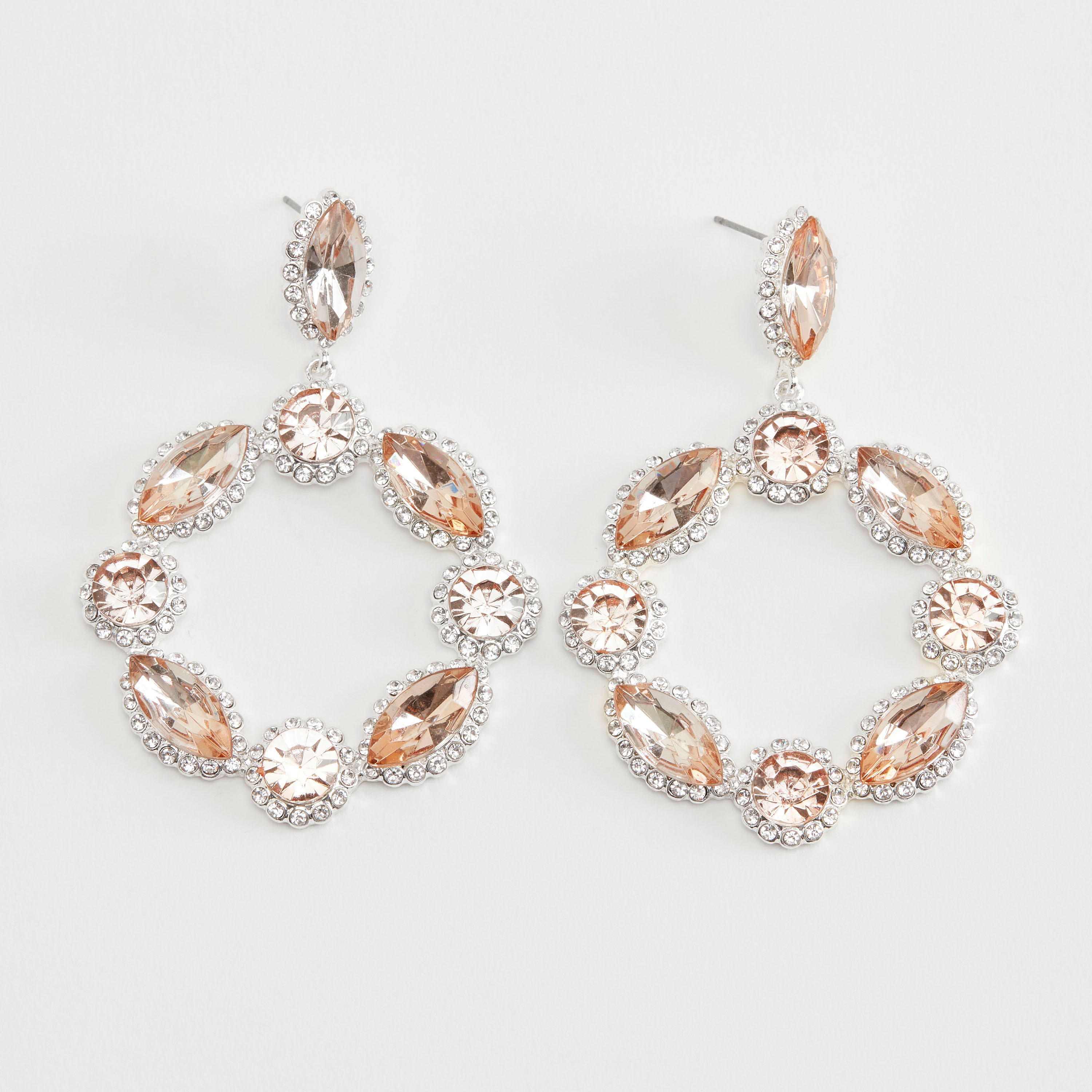 Embellished Dangling Earrings with Pushback Closure-women-watchesandjewellery-jewellery-earrings-image-3