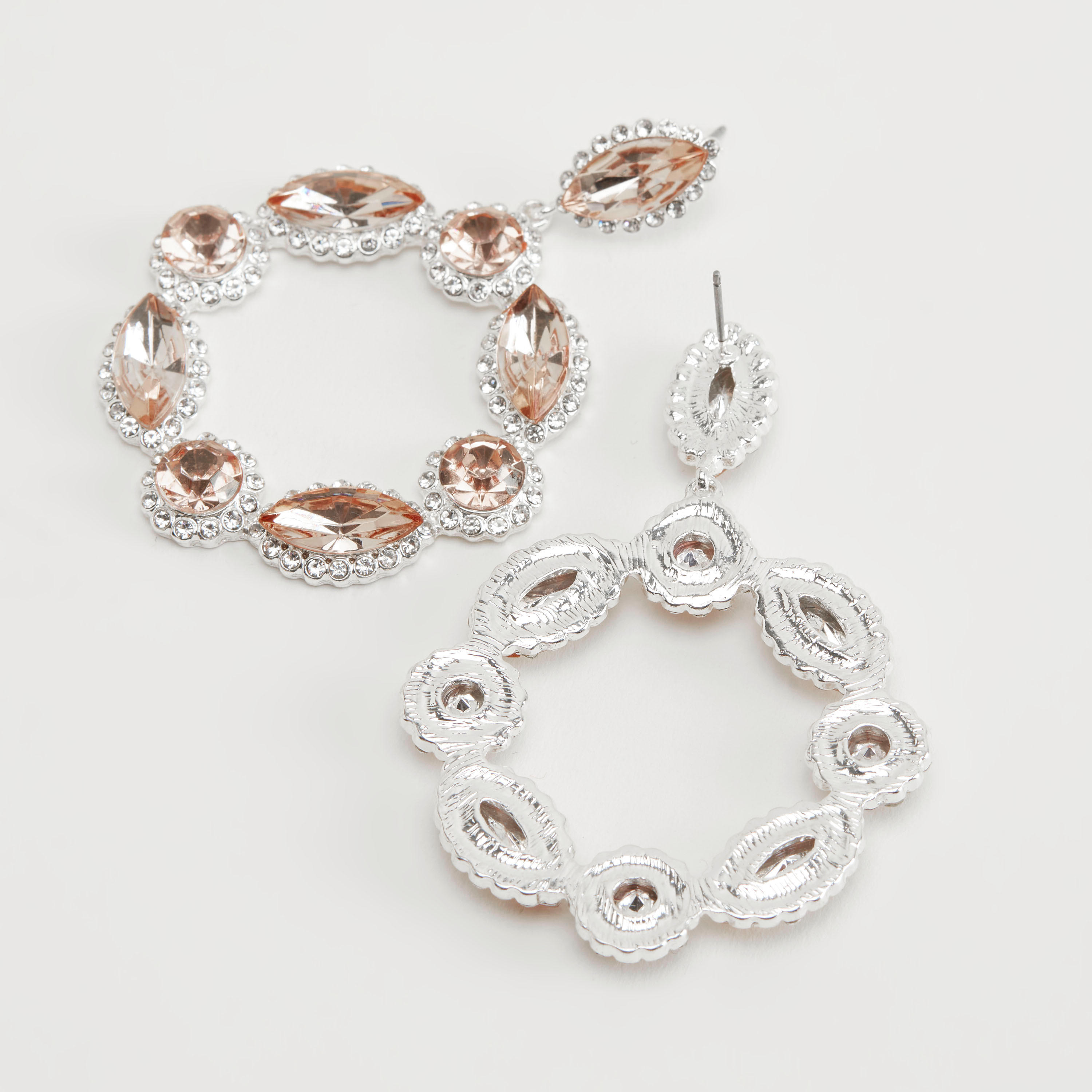 Embellished Dangling Earrings with Pushback Closure-women-watchesandjewellery-jewellery-earrings-image-4