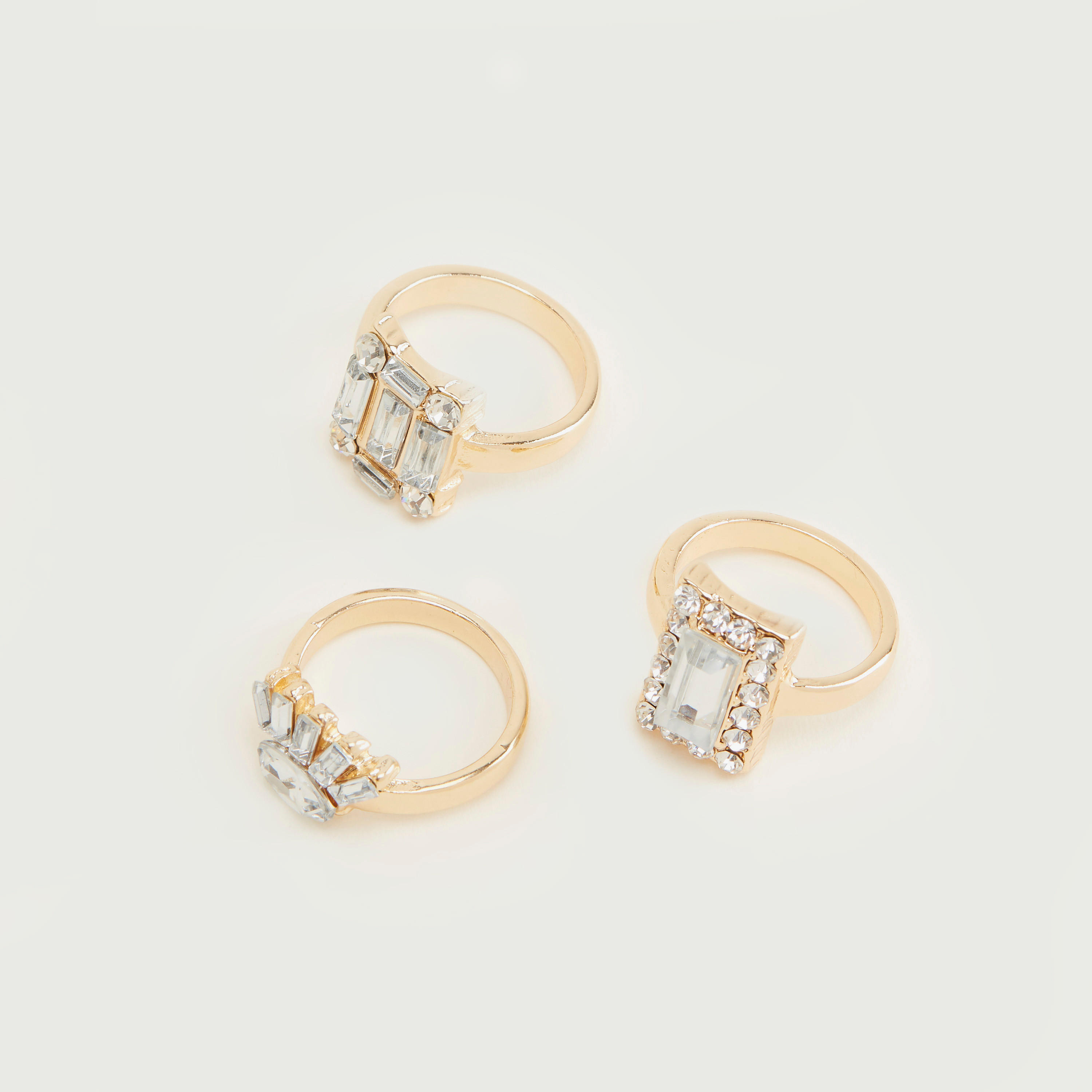 خواتم مزيّنة - طقم من 3 قطع-women-watchesandjewellery-jewellery-rings-image-1