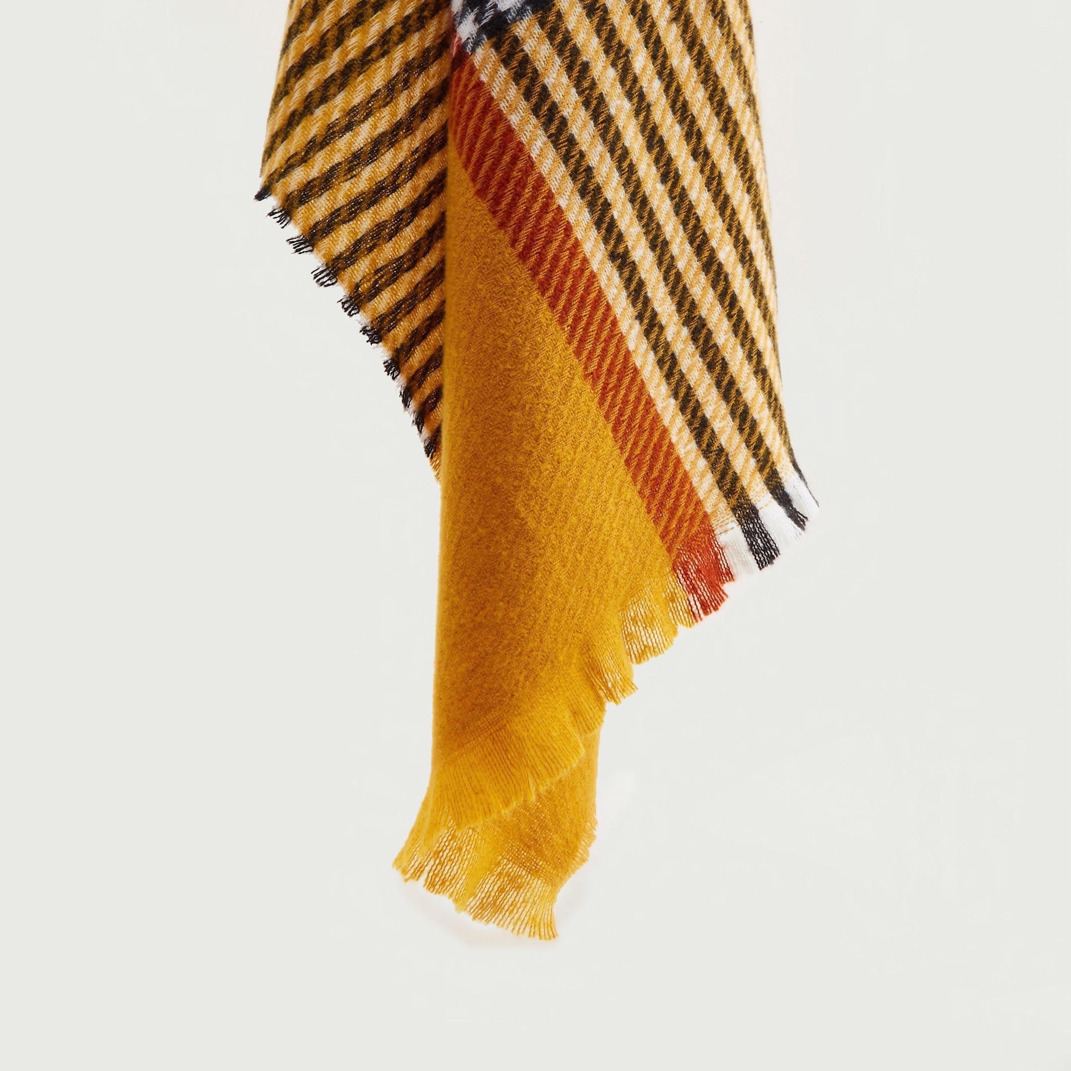 Houndstooth Scarf with Fringes-women-clothingaccessories-scarves-image-1