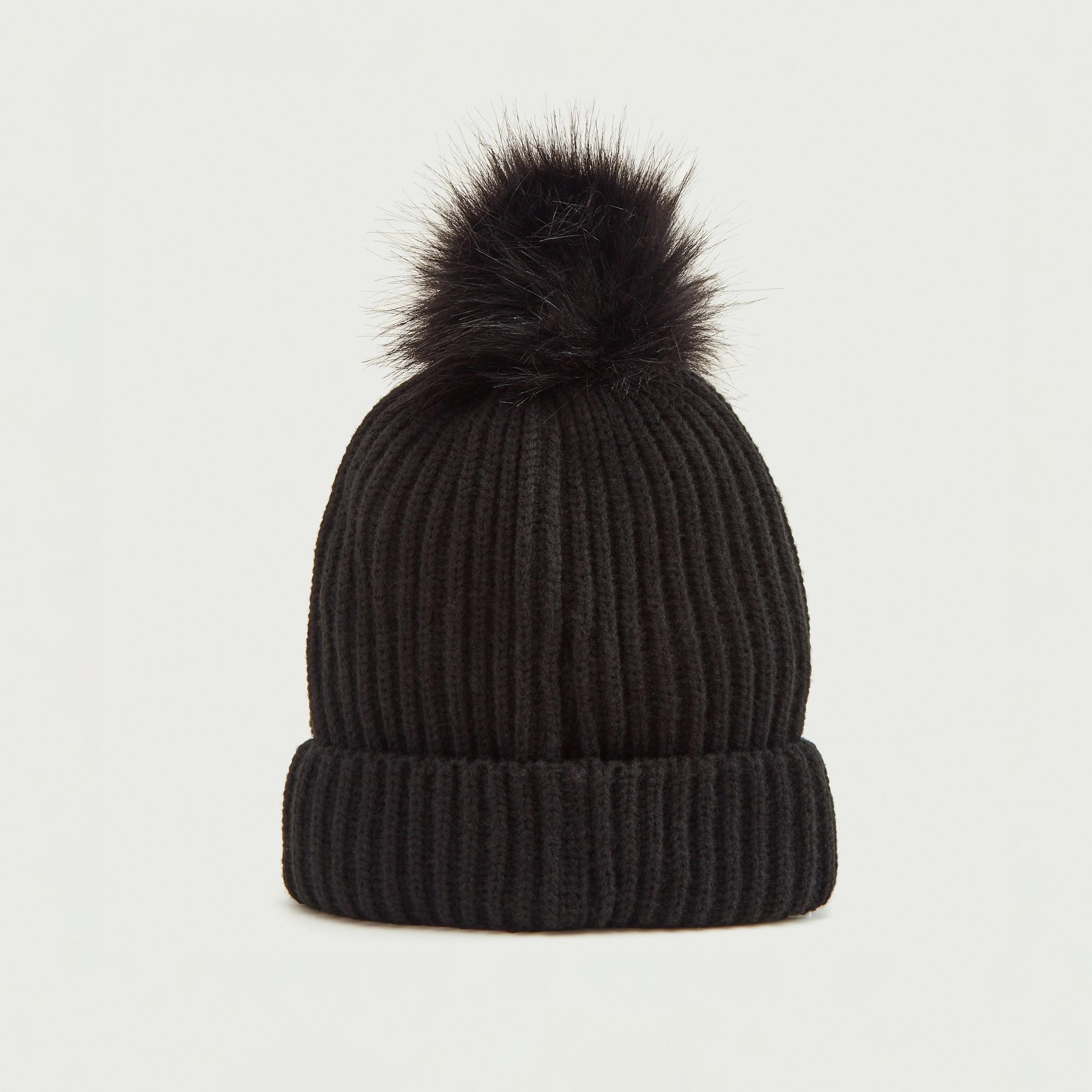قبّعة بيني بارزة الملمس بأطراف مطّاطيّة وتفاصيل مزخرفة-women-clothingaccessories-capsandhats-image-3