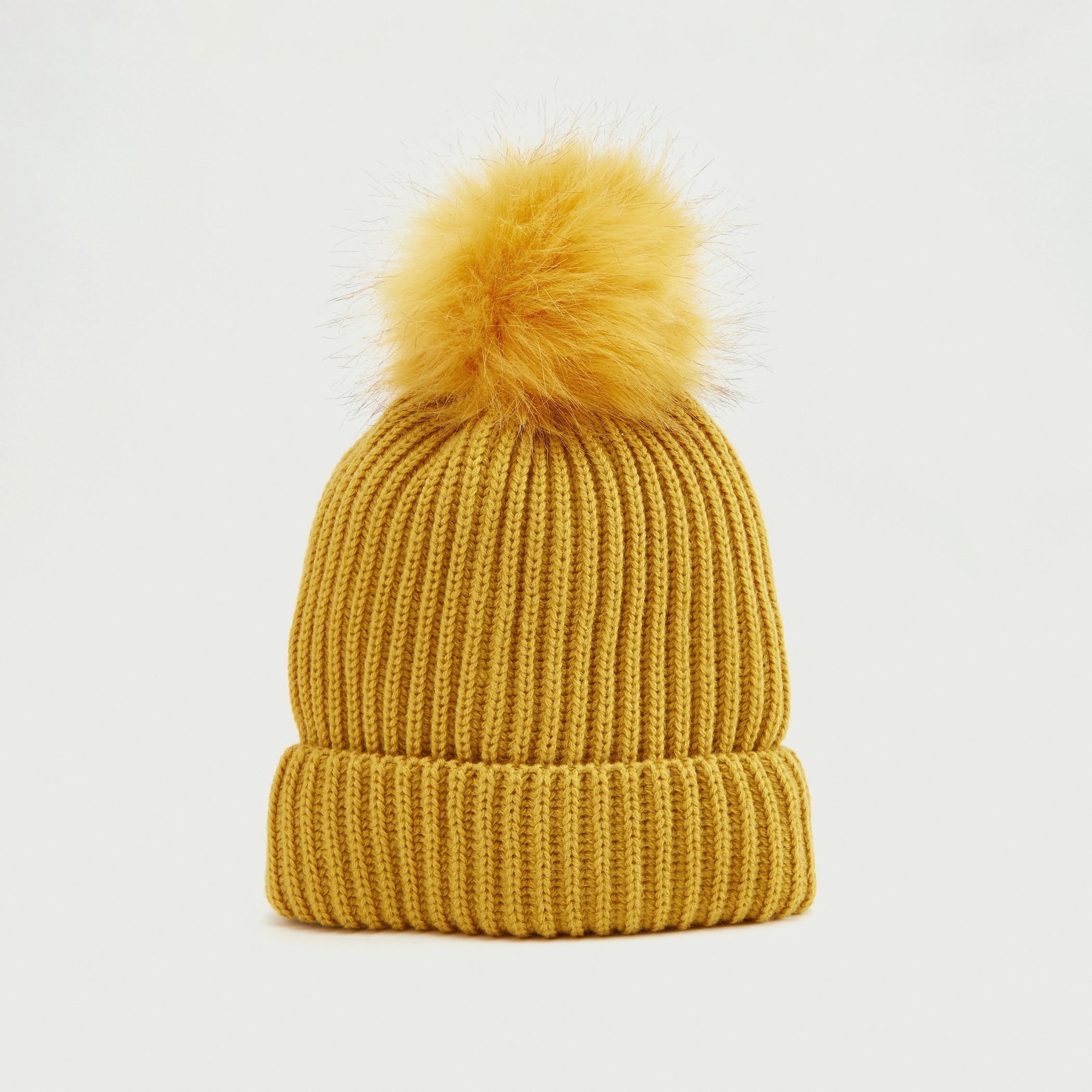 Textured Beanie with Pom-Pom Detail-women-clothingaccessories-capsandhats-image-1