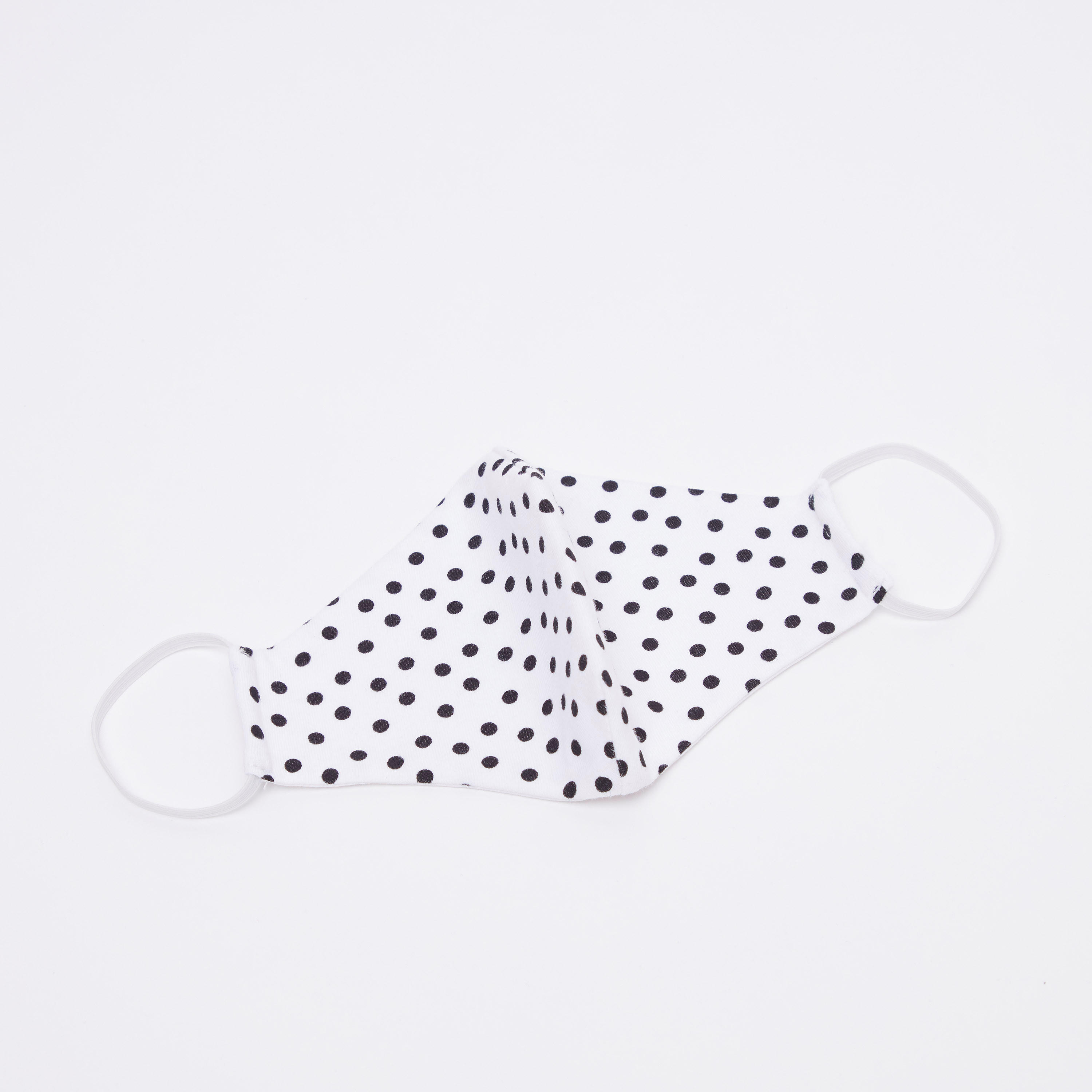 Polka Dot Print Face Mask with Elasticised Straps-women-clothingaccessories-fashionmasks-image-2