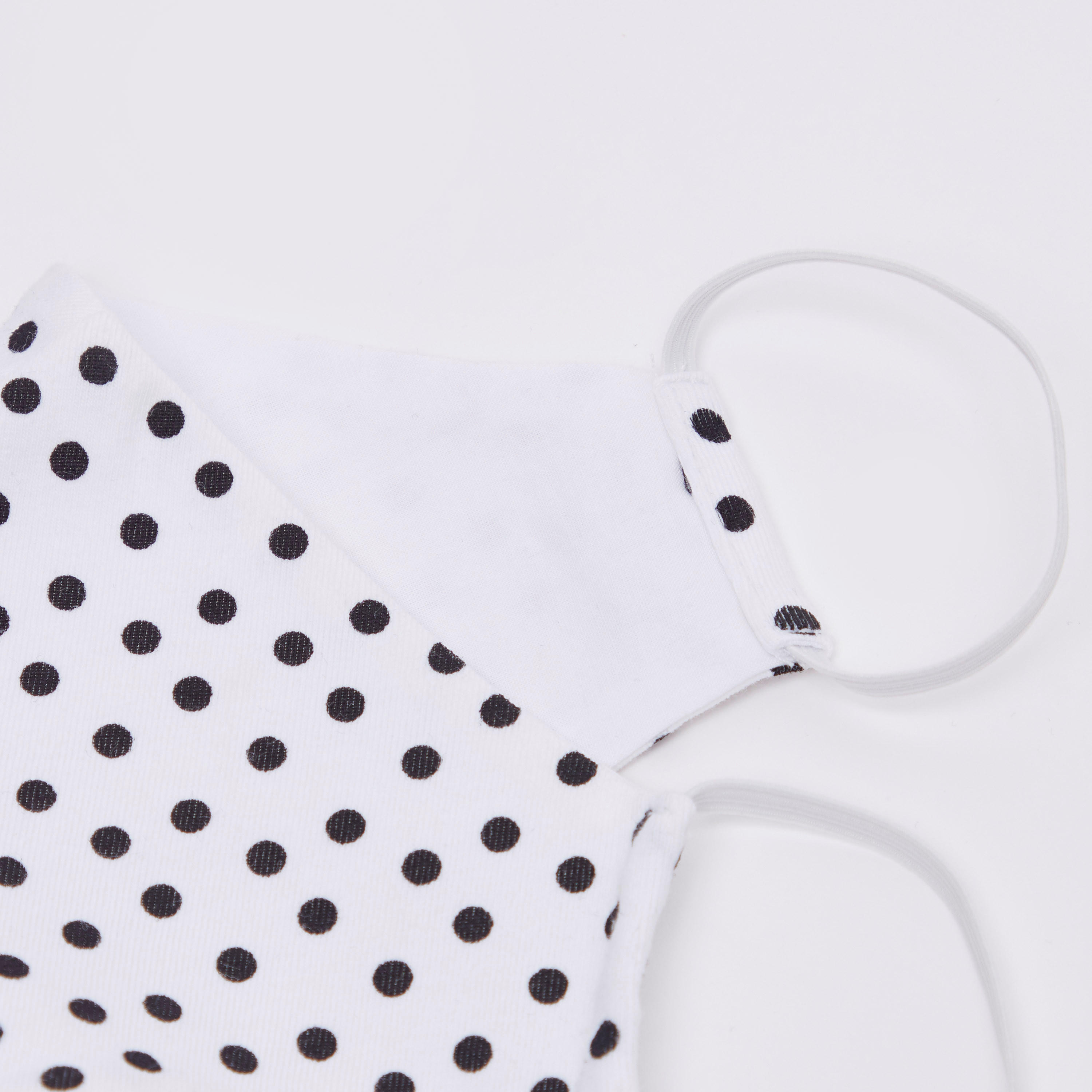 Polka Dot Print Face Mask with Elasticised Straps-women-clothingaccessories-fashionmasks-image-4