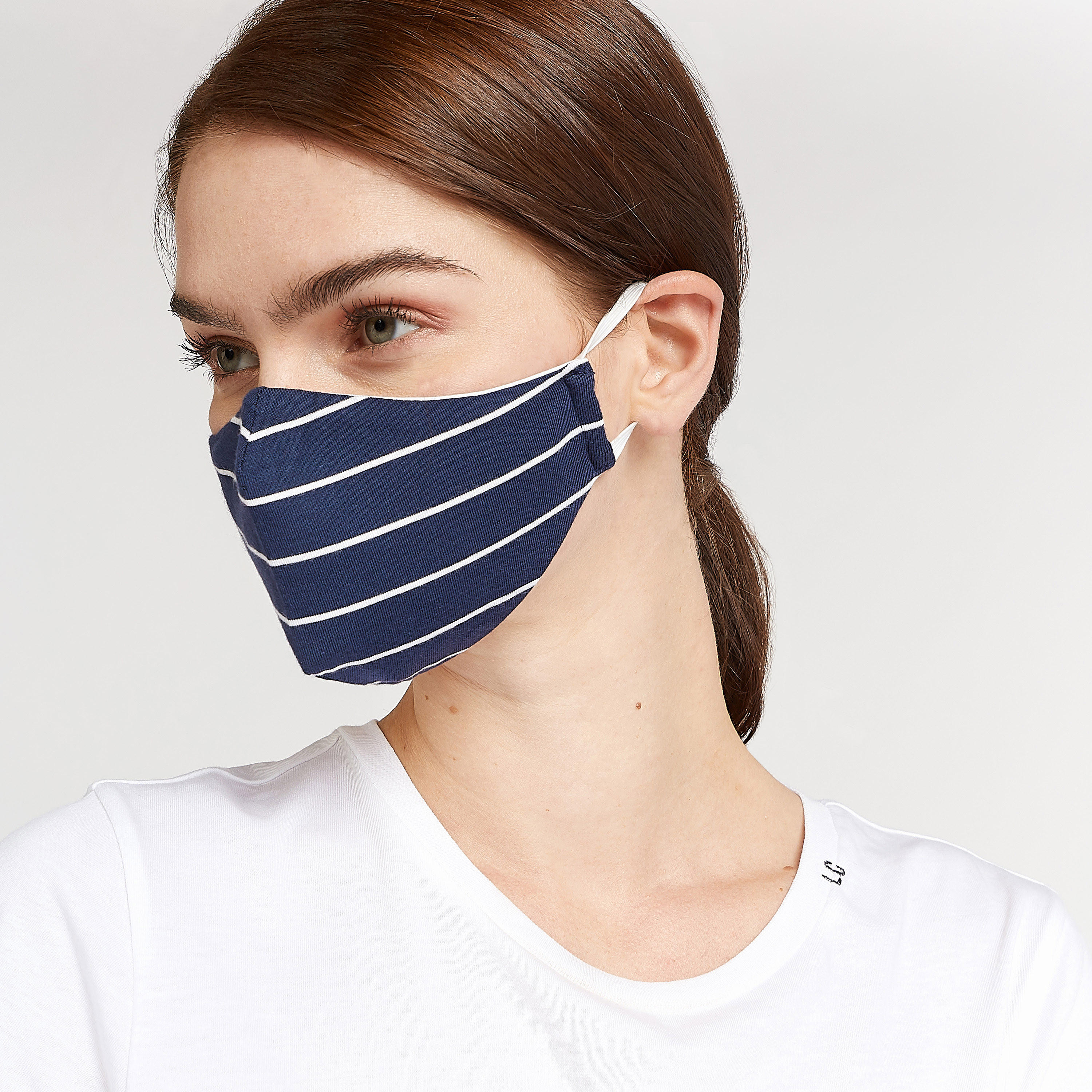 Striped Face Mask with Elasticised Staps-women-clothingaccessories-fashionmasks-image-1