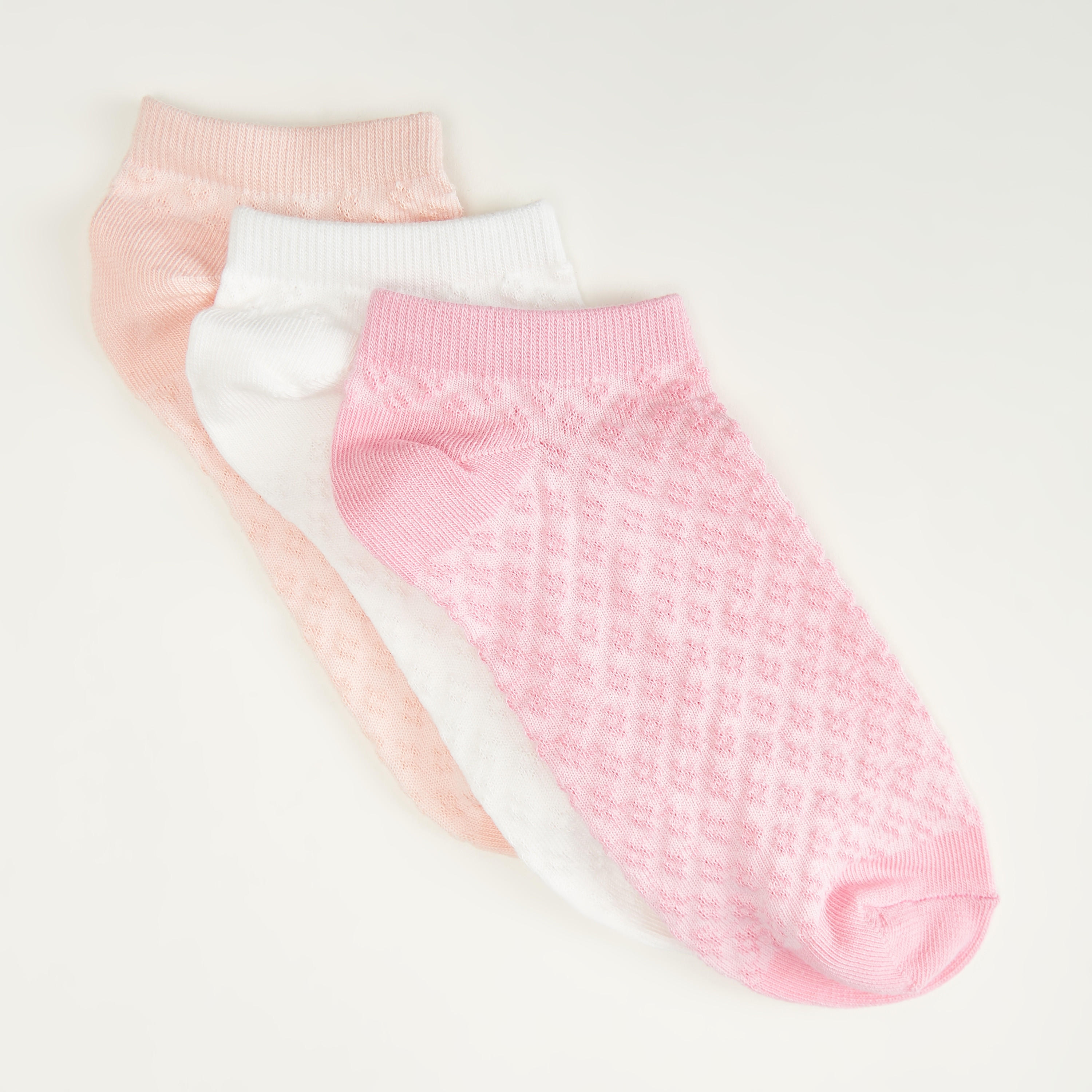 جوارب مستدامة بارزة الملمس بطول الكاحل - طقم من 3 قطع-women-socksandstockings-image-2