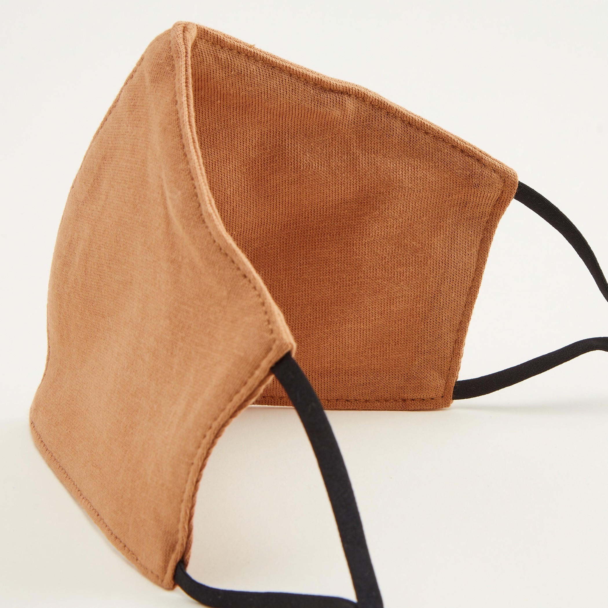 Solid Cotton Face Mask with Adjustable Ear Loops-women-clothingaccessories-fashionmasks-image-4