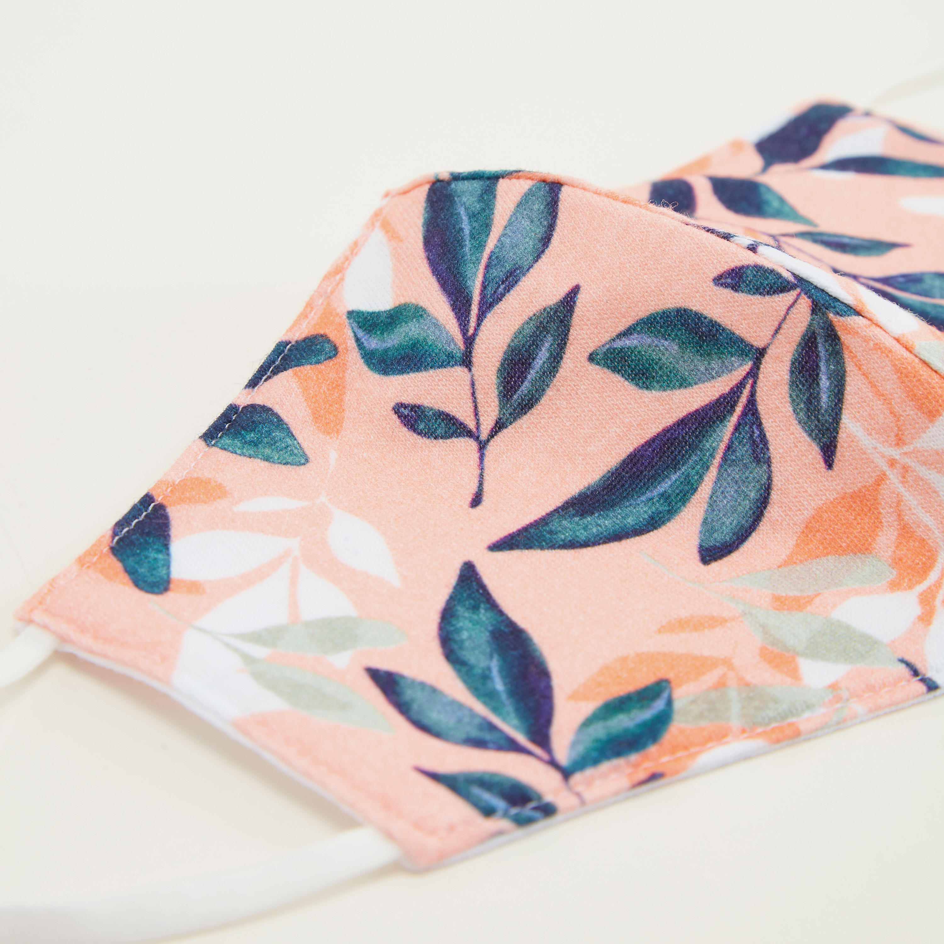 Printed Cotton Face Cover Mask with Adjustable Ear Loops-women-clothingaccessories-fashionmasks-image-2