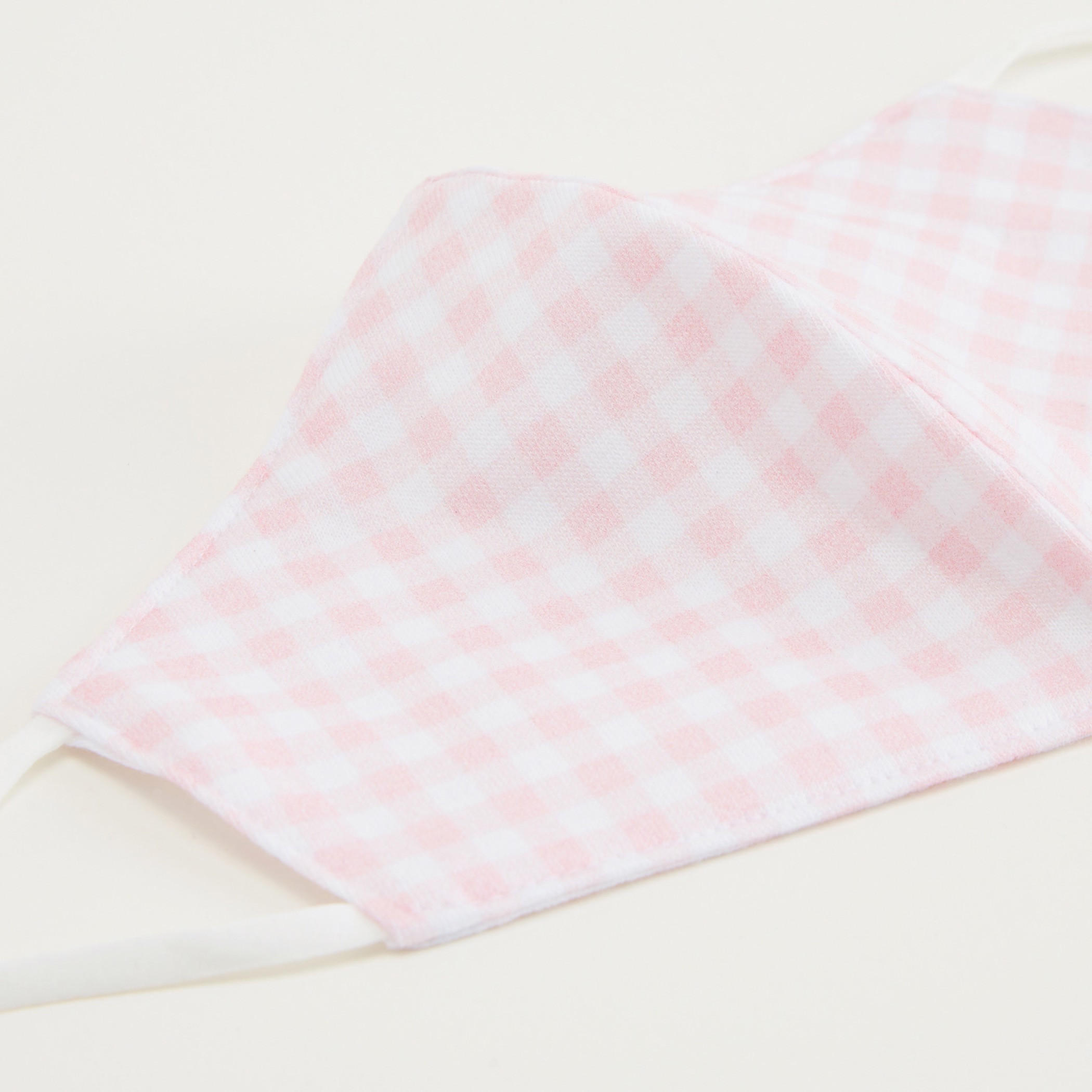 Checked Cotton Face Mask with Adjustable Ear Loops-women-clothingaccessories-fashionmasks-image-2