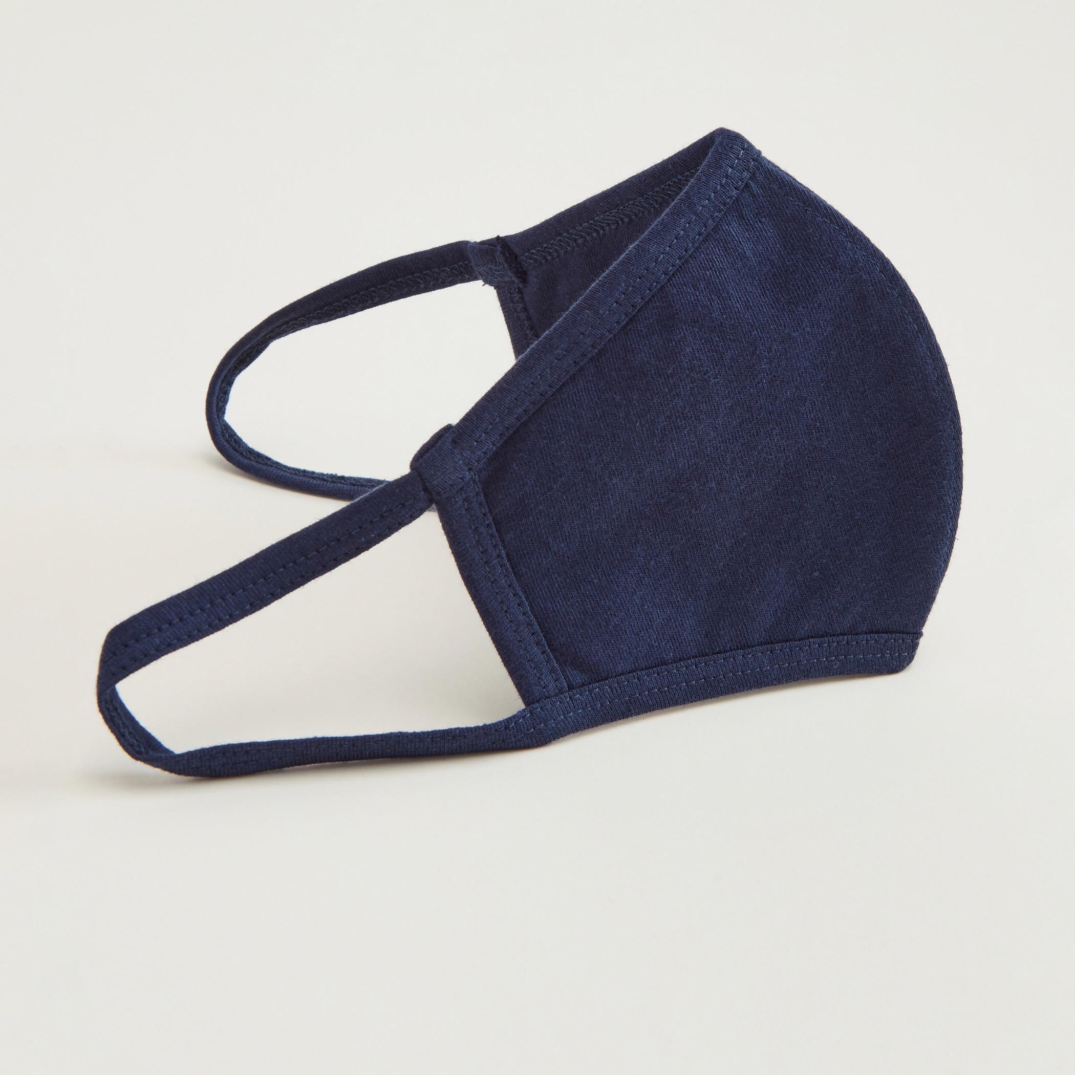 Solid Cotton Face Cover Mask with Elasticated Ear Loops-women-clothingaccessories-fashionmasks-image-1