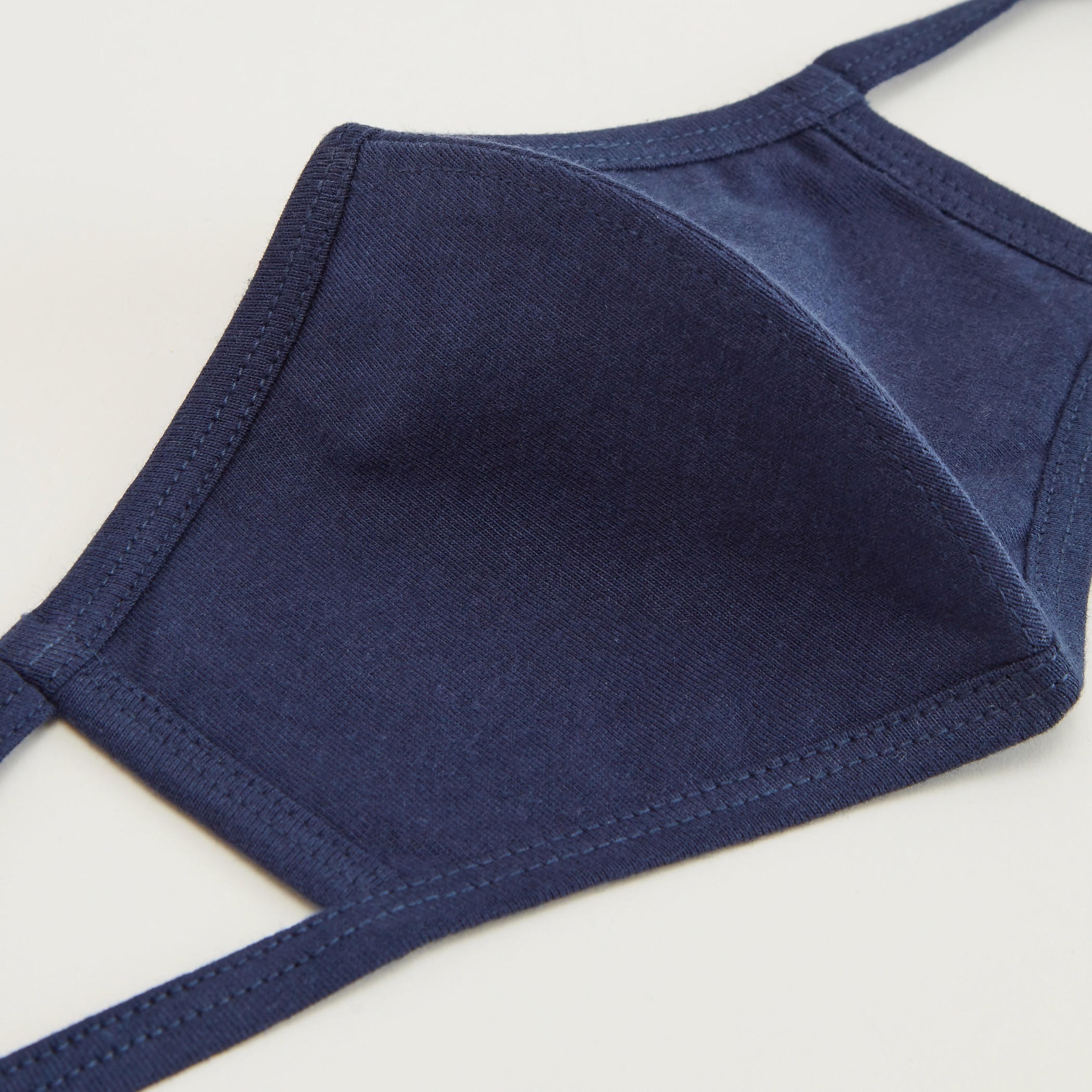 Solid Cotton Face Cover Mask with Elasticated Ear Loops-women-clothingaccessories-fashionmasks-image-3
