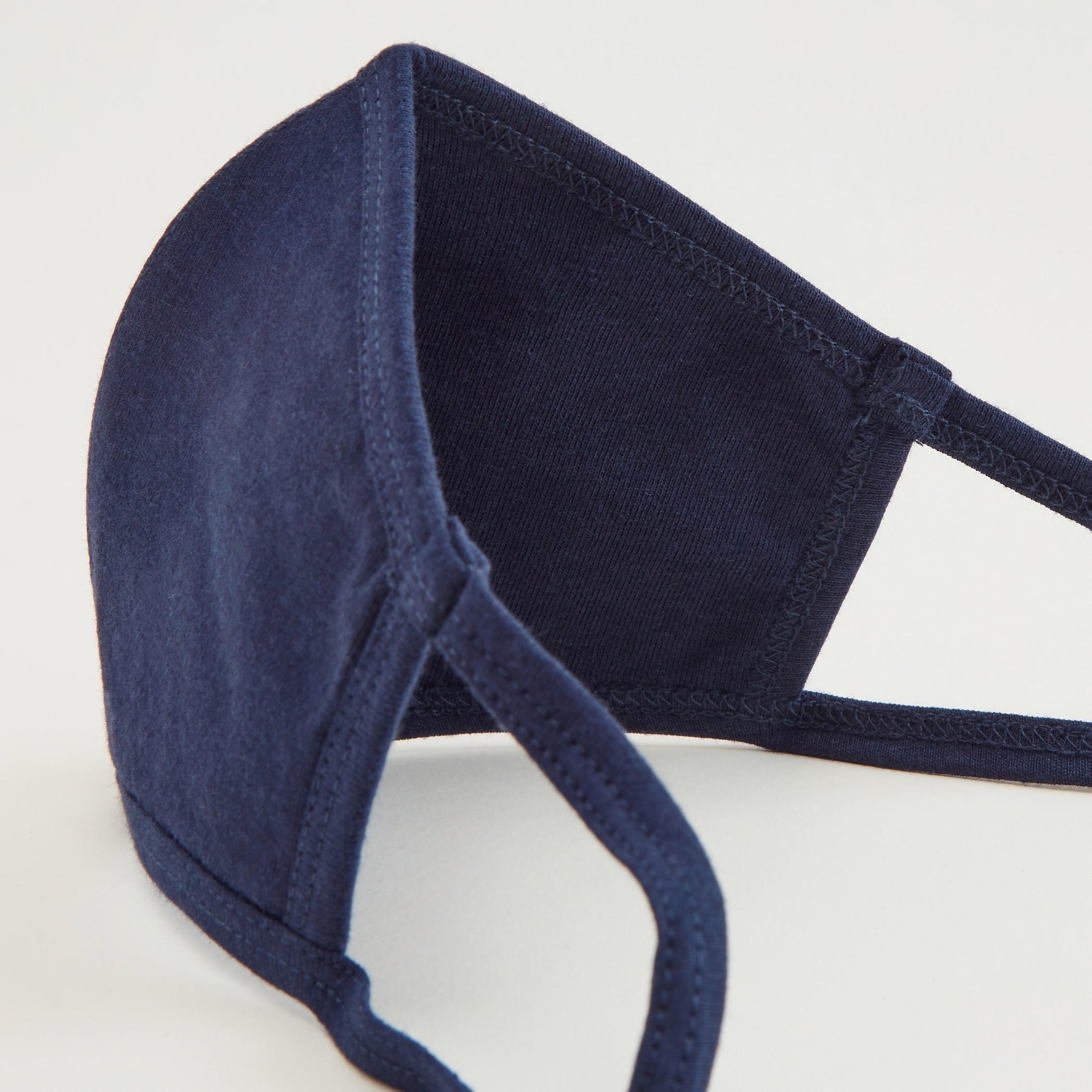Solid Cotton Face Cover Mask with Elasticated Ear Loops-women-clothingaccessories-fashionmasks-image-4