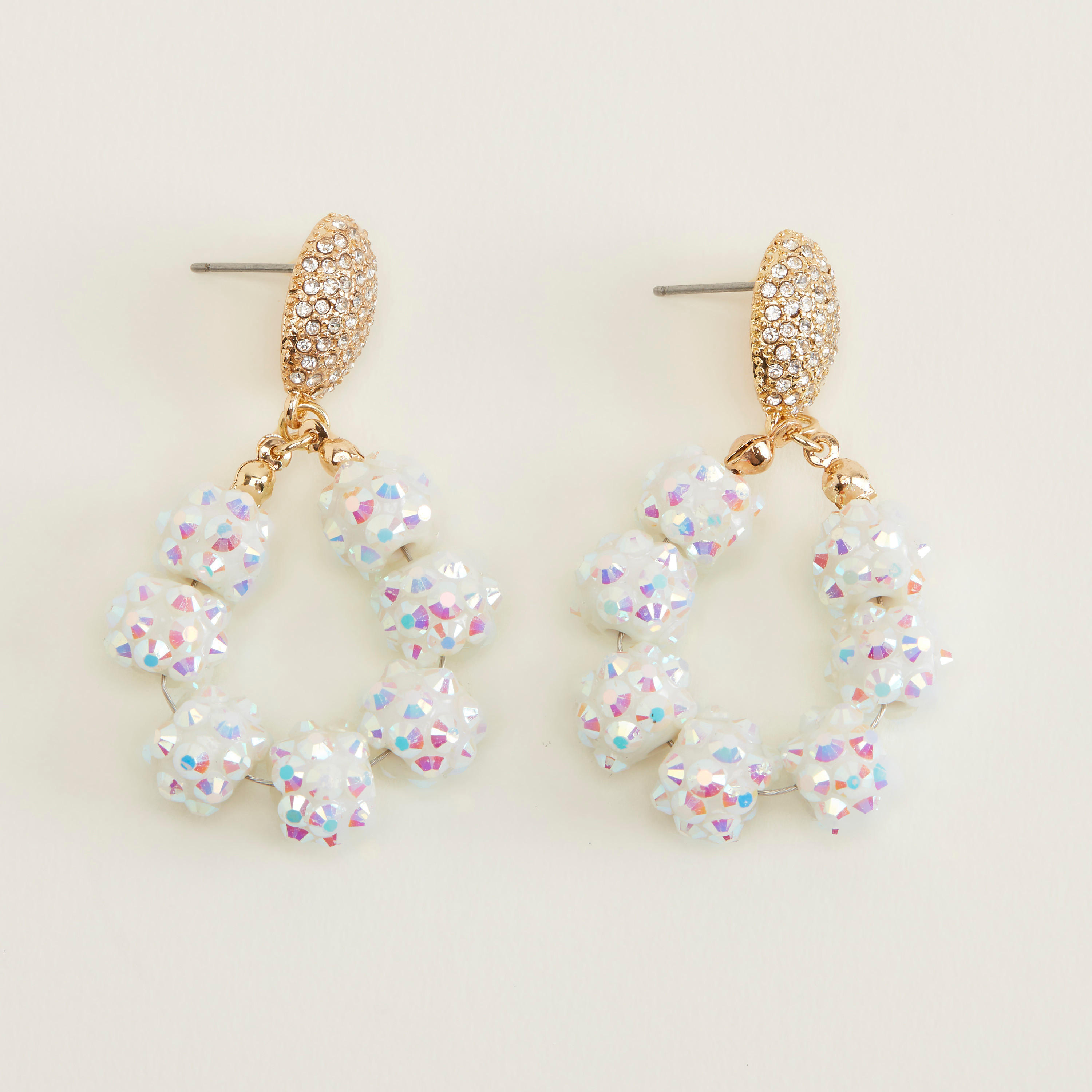 حلق متدلّي مزيّن بمكبس إغلاق خلفي-women-watchesandjewellery-jewellery-earrings-image-3
