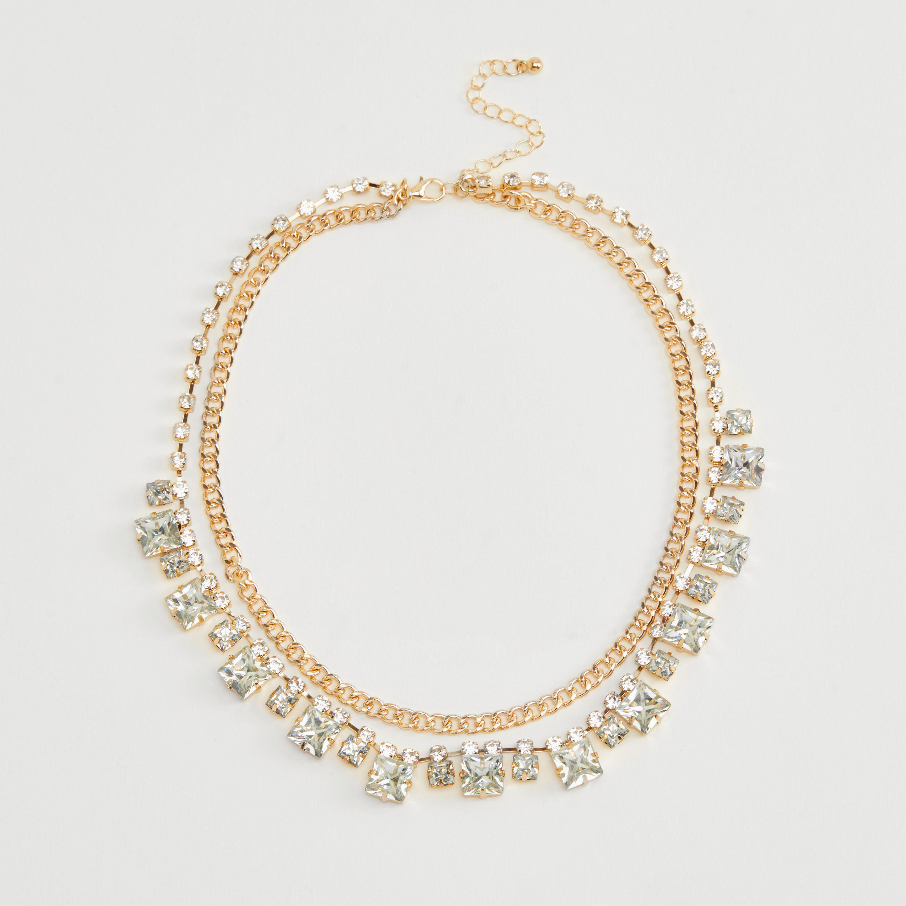 عقد متعدد الطبقات مزيّن بمشبك إغلاق-women-watchesandjewellery-jewellery-necklacesandpendants-image-1