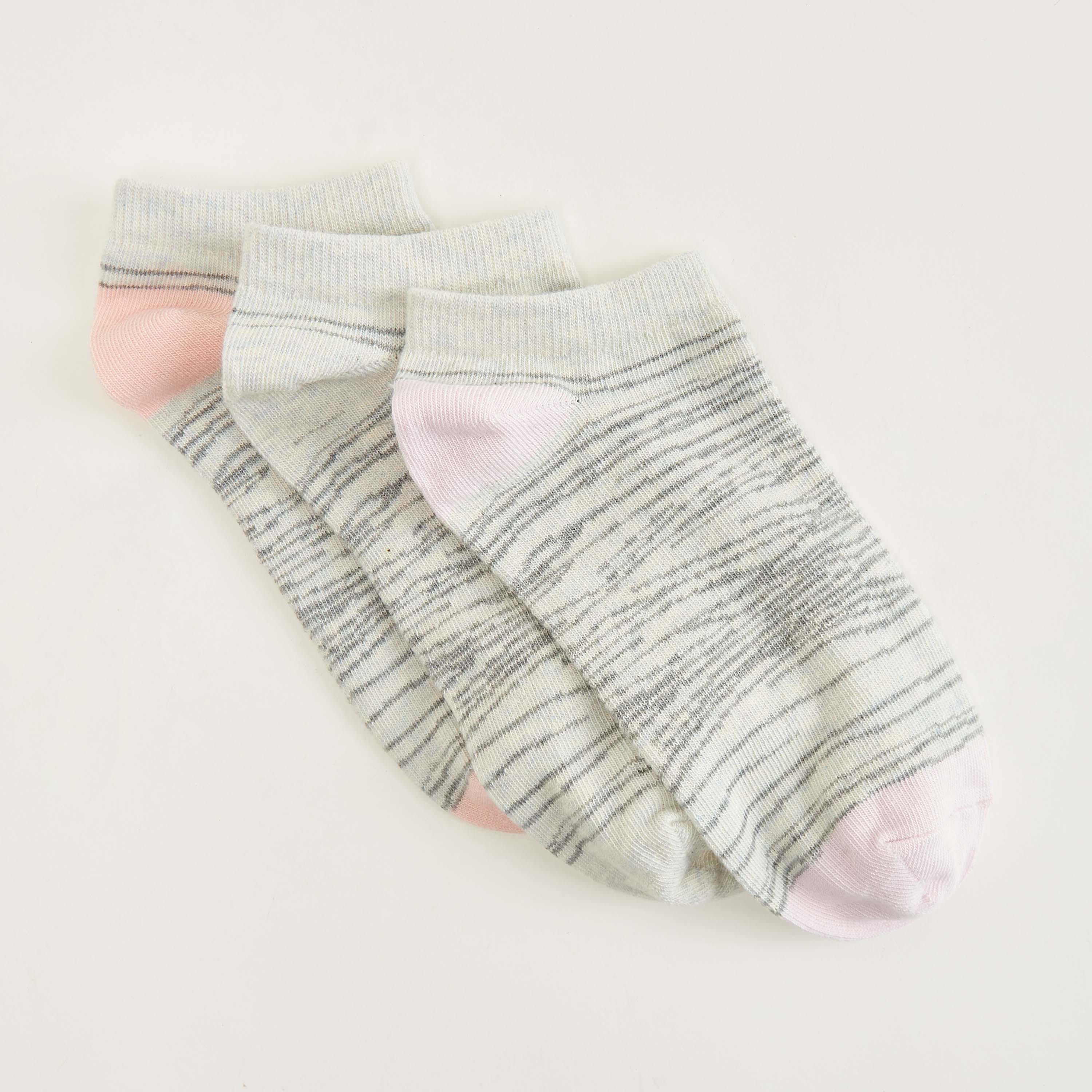 Set of 3 - Printed No Show Socks-women-socksandstockings-image-2