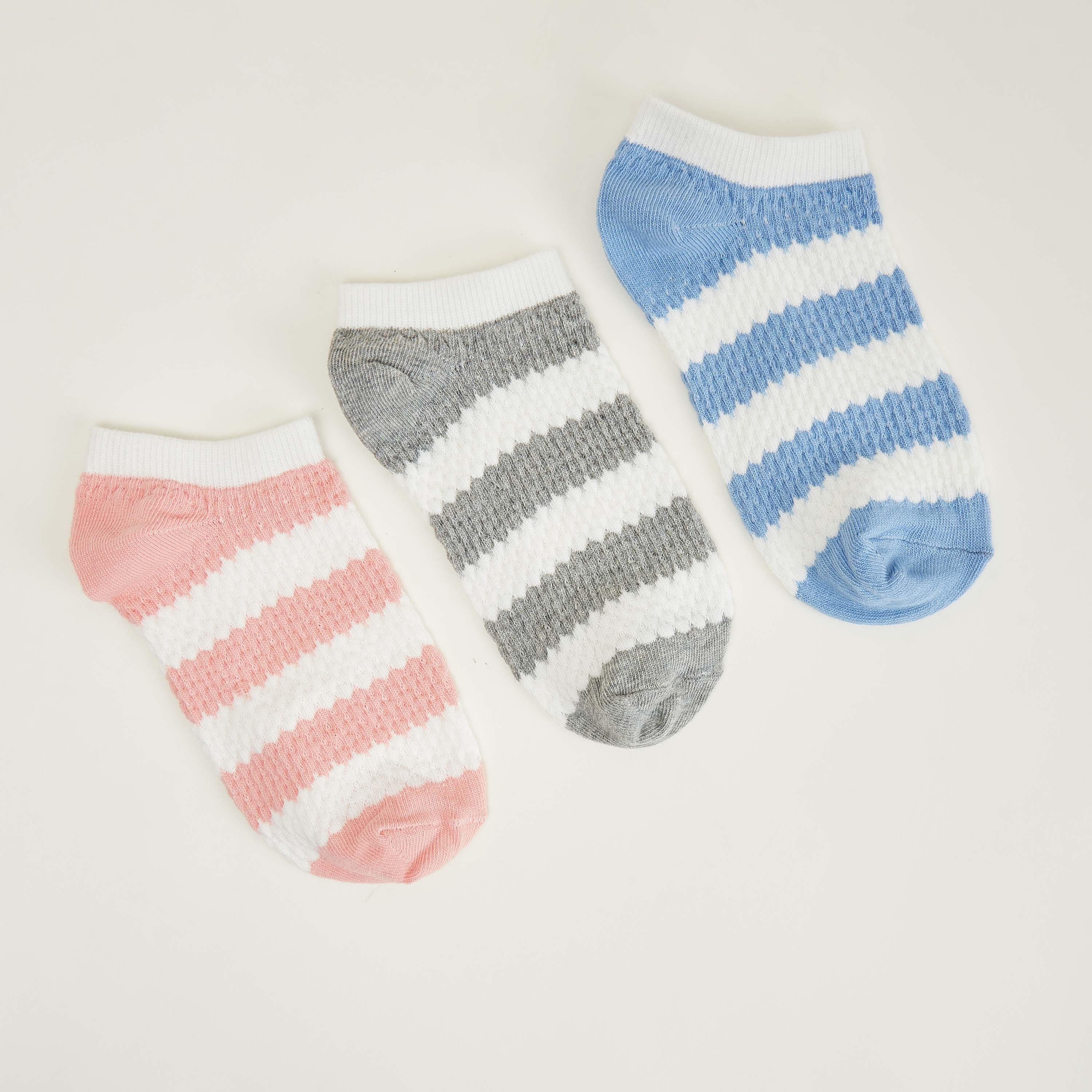 جوارب شفافة مخططة - طقم من 3 أزواج-women-socksandstockings-image-1