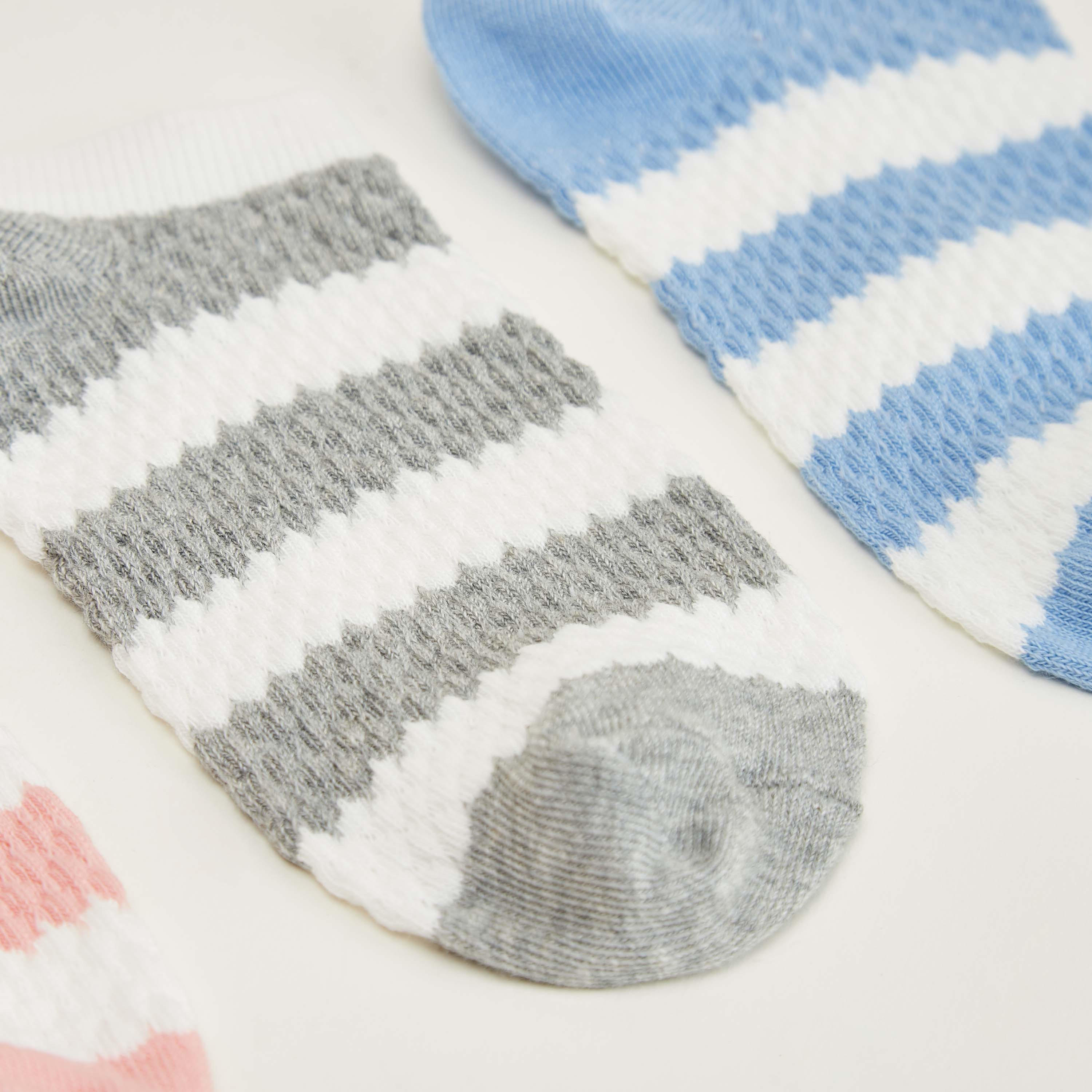 جوارب شفافة مخططة - طقم من 3 أزواج-women-socksandstockings-image-2
