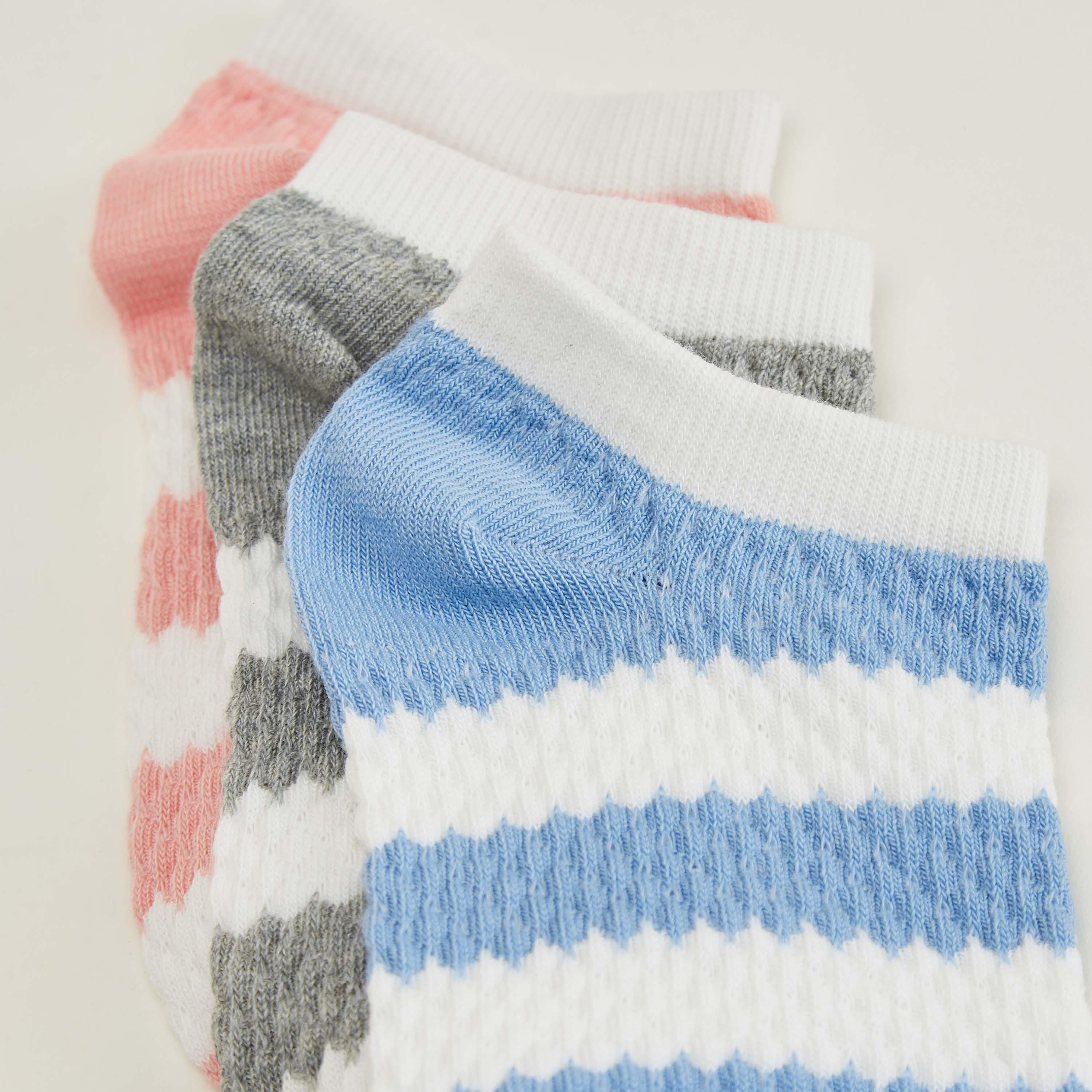 جوارب شفافة مخططة - طقم من 3 أزواج-women-socksandstockings-image-4
