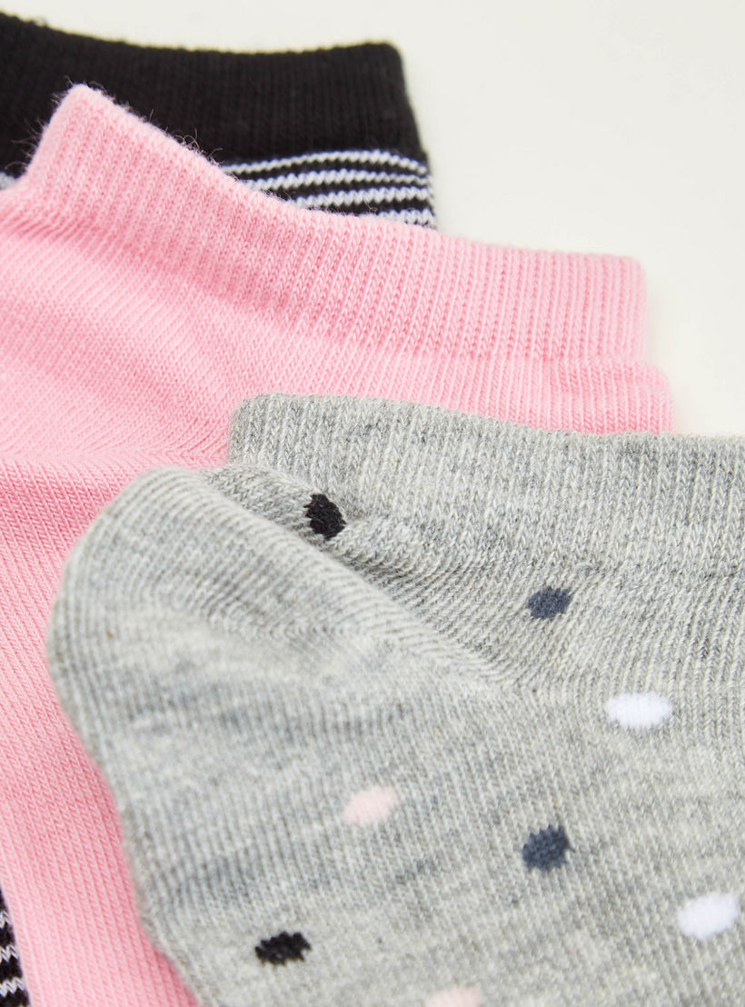 جوارب متنوعة بطول الكاحل - طقم من 3 أزواج-women-socksandstockings-image-2