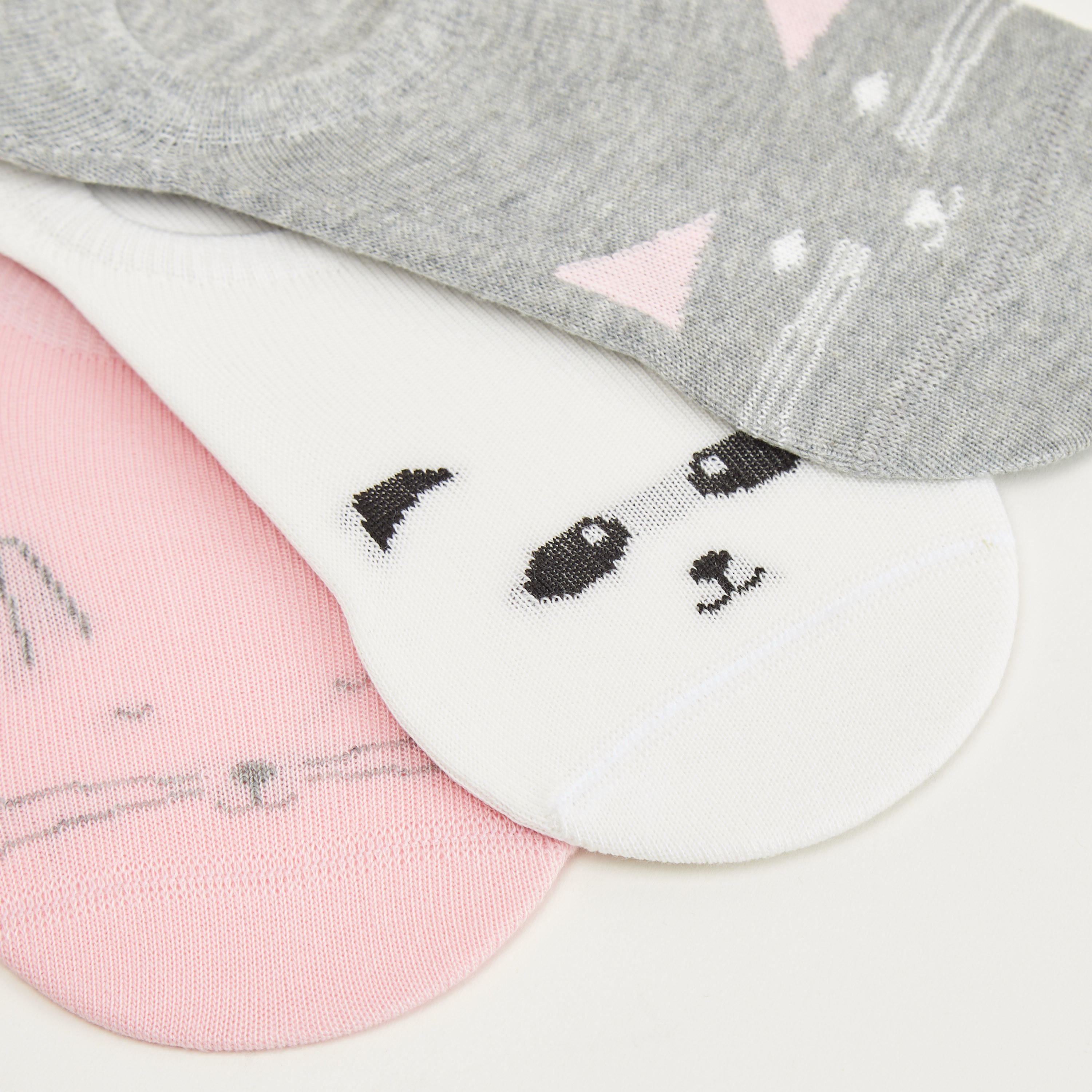 Set of 3 - Printed No Show Socks-women-socksandstockings-image-3
